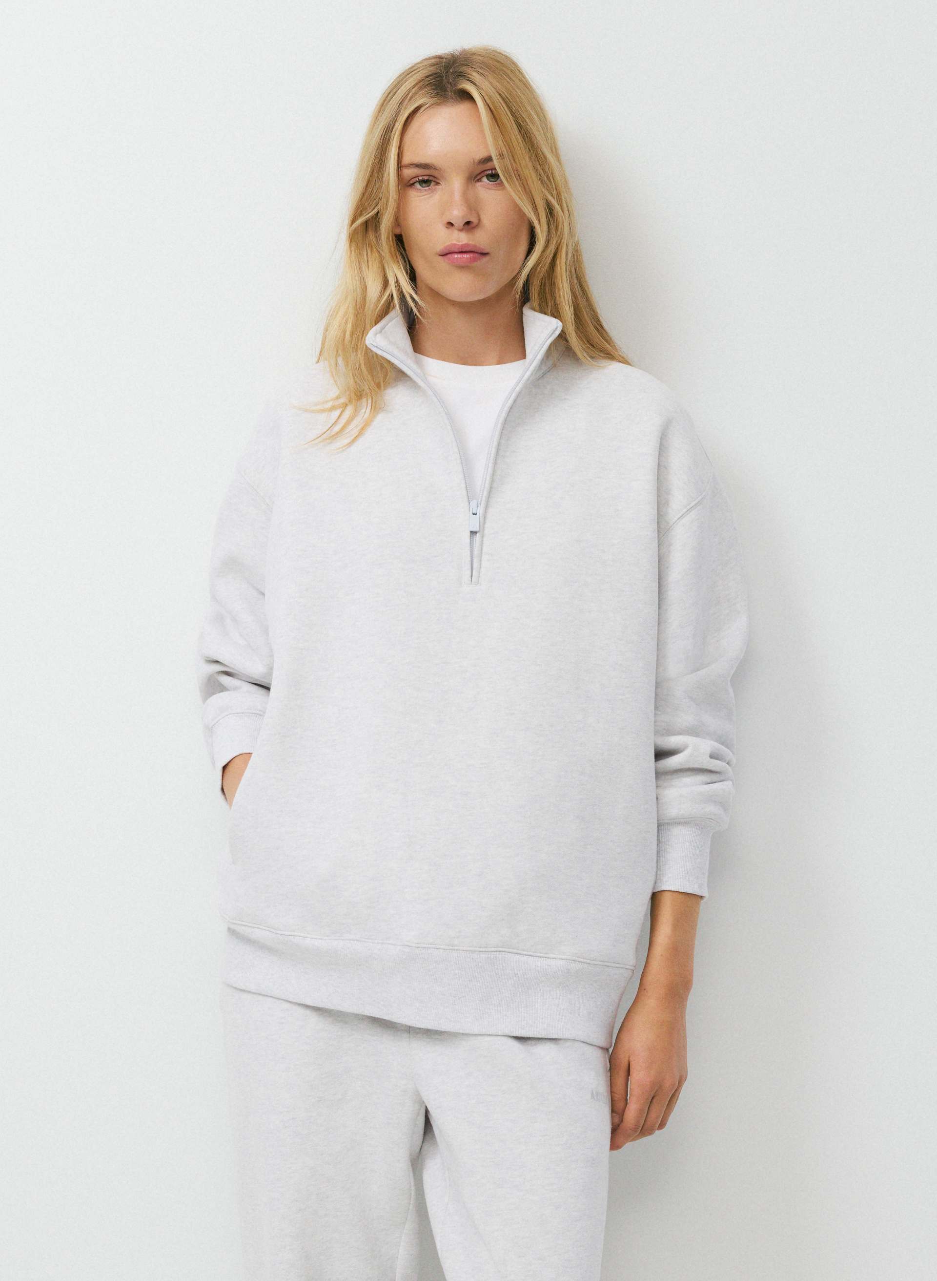 COZY SWEATFLEECE BOYFRIEND 1/2 ZIP | Aritzia