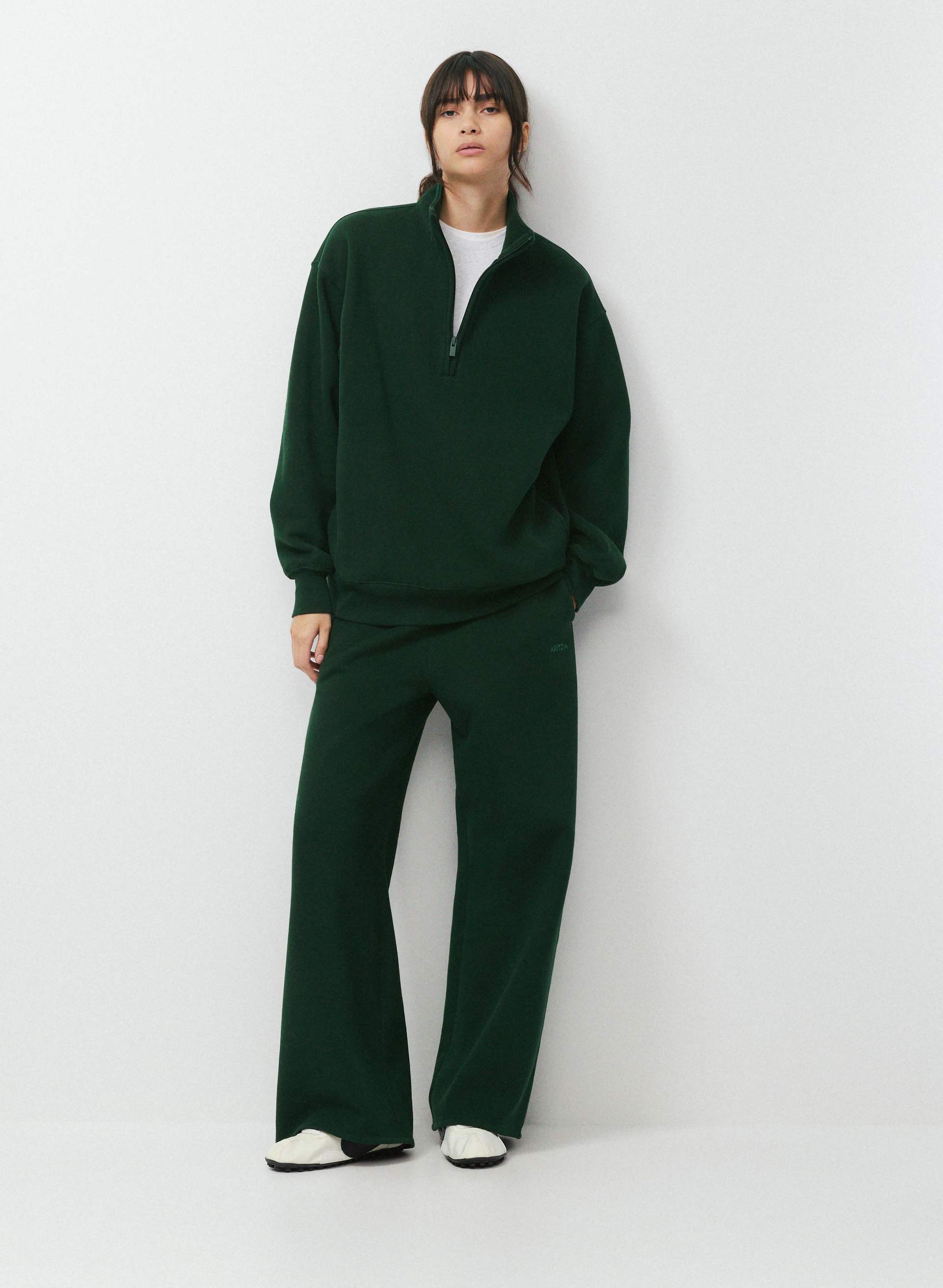 COZY SWEATFLEECE BOYFRIEND 1/2 ZIP | Aritzia