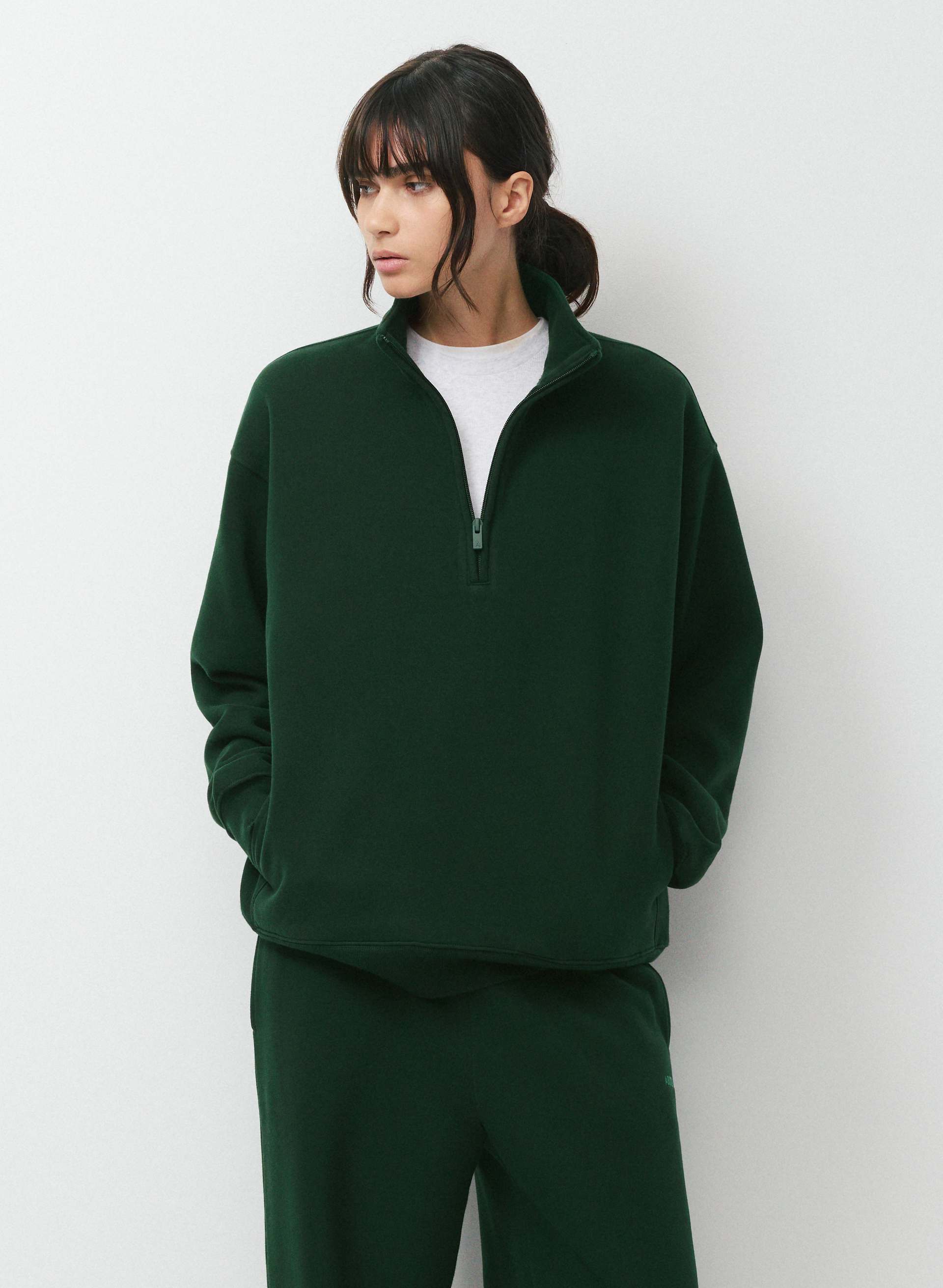 COZY SWEATFLEECE BOYFRIEND 1/2 ZIP | Aritzia