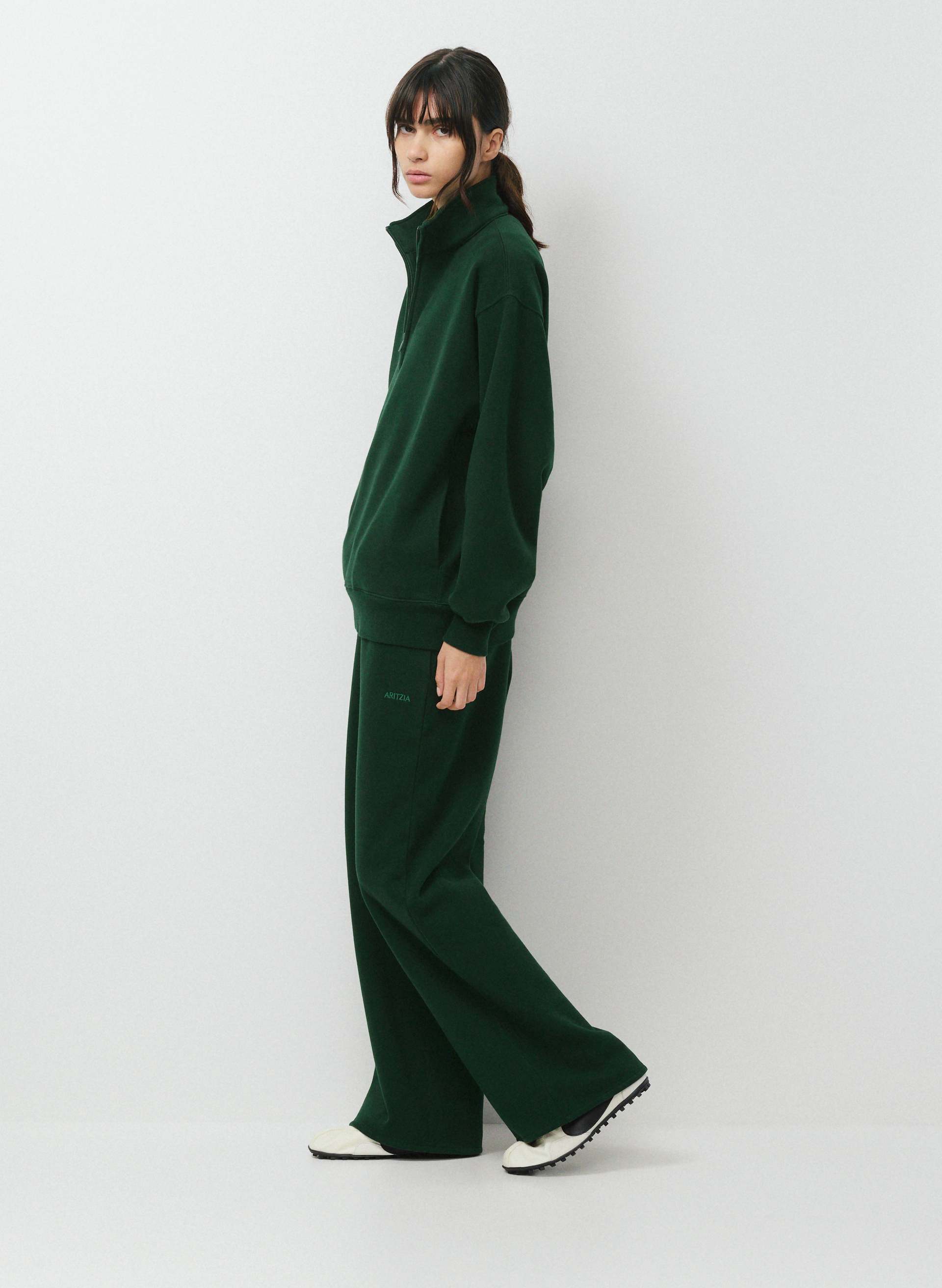 COZY SWEATFLEECE BOYFRIEND 1/2 ZIP | Aritzia