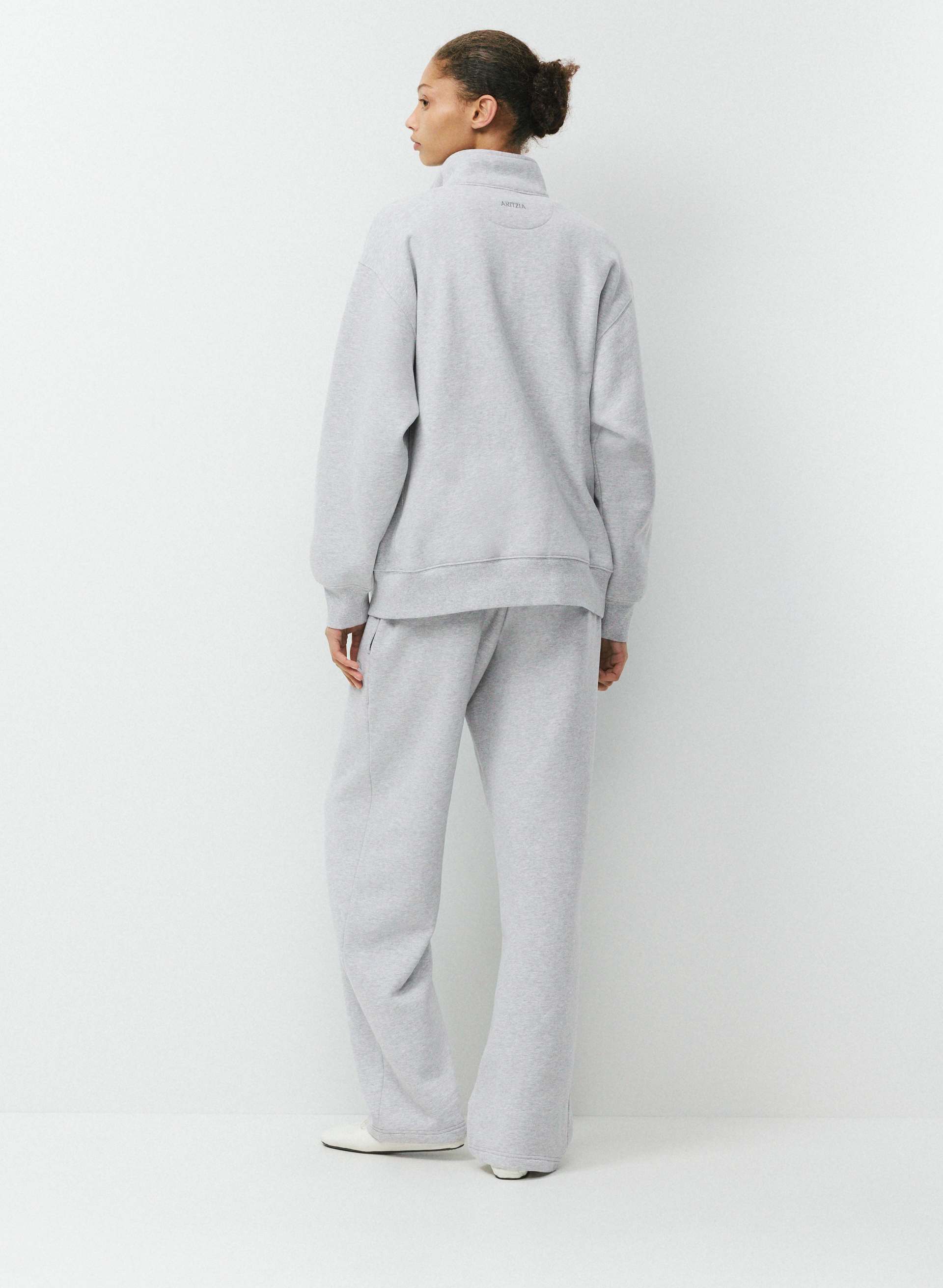 COZY SWEATFLEECE BOYFRIEND 1/2 ZIP | Aritzia