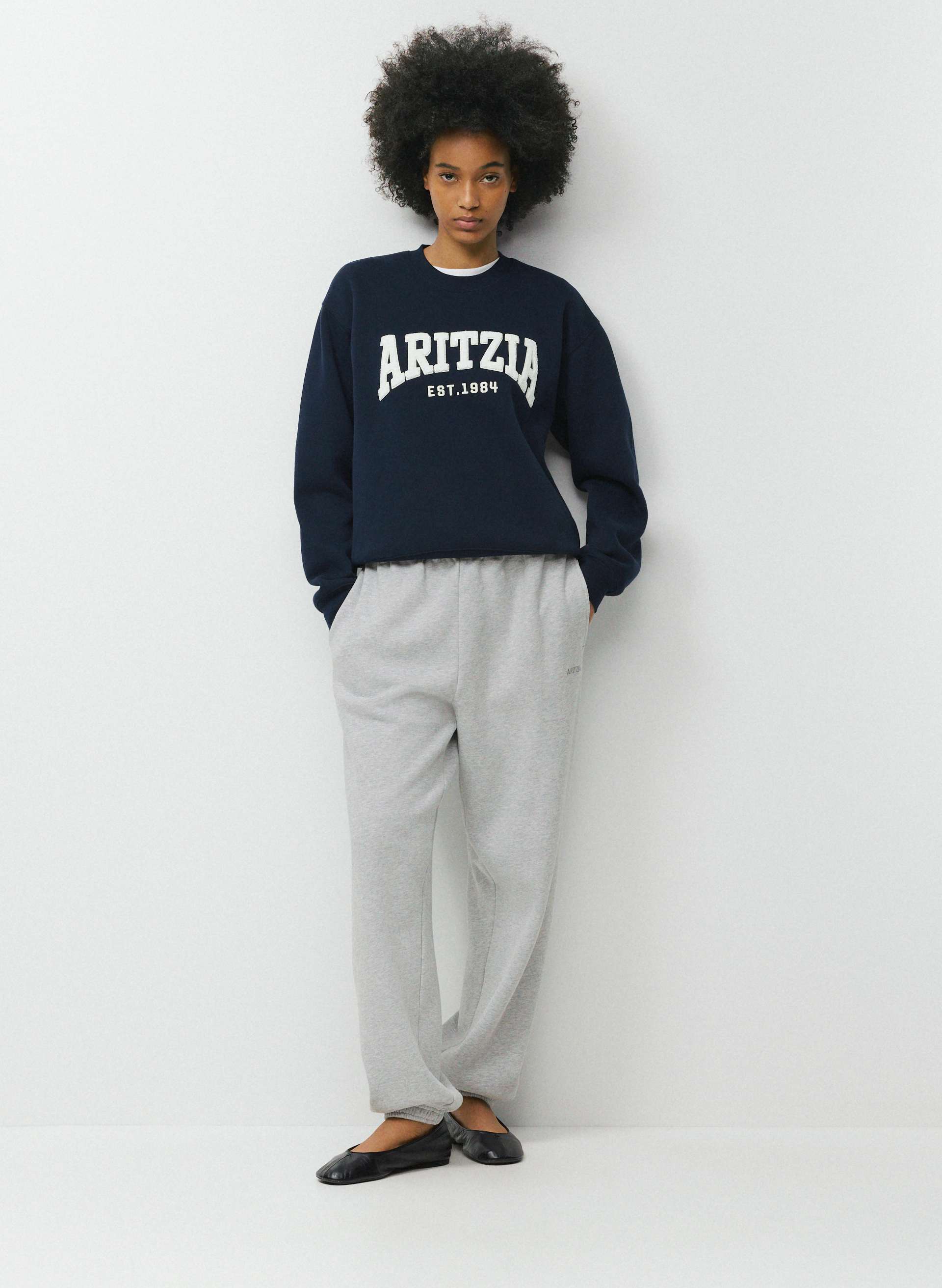 COZY SWEATFLEECE PERFECT CREW SWEATSHIRT | Aritzia