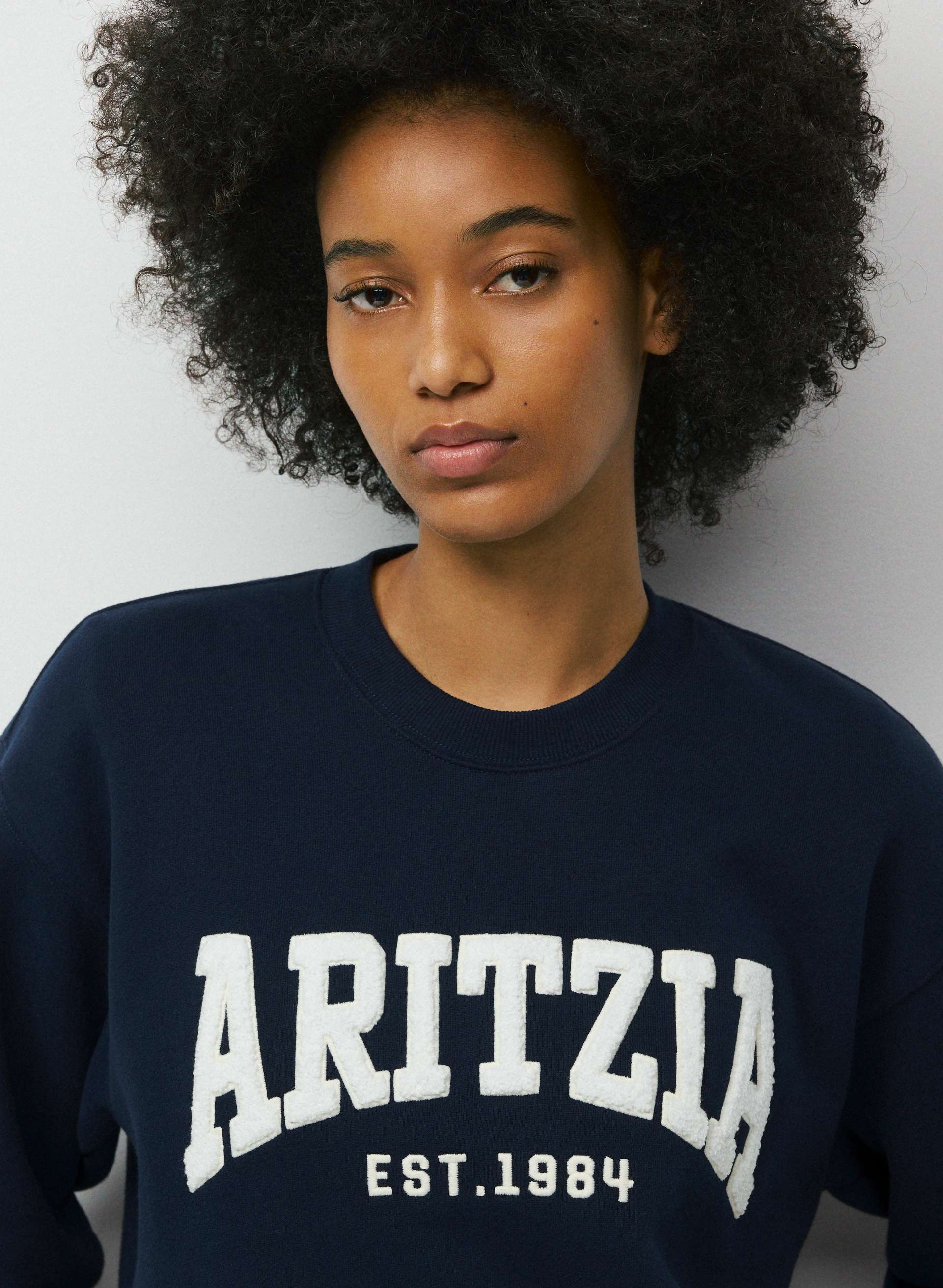COZY SWEATFLEECE PERFECT CREW SWEATSHIRT | Aritzia