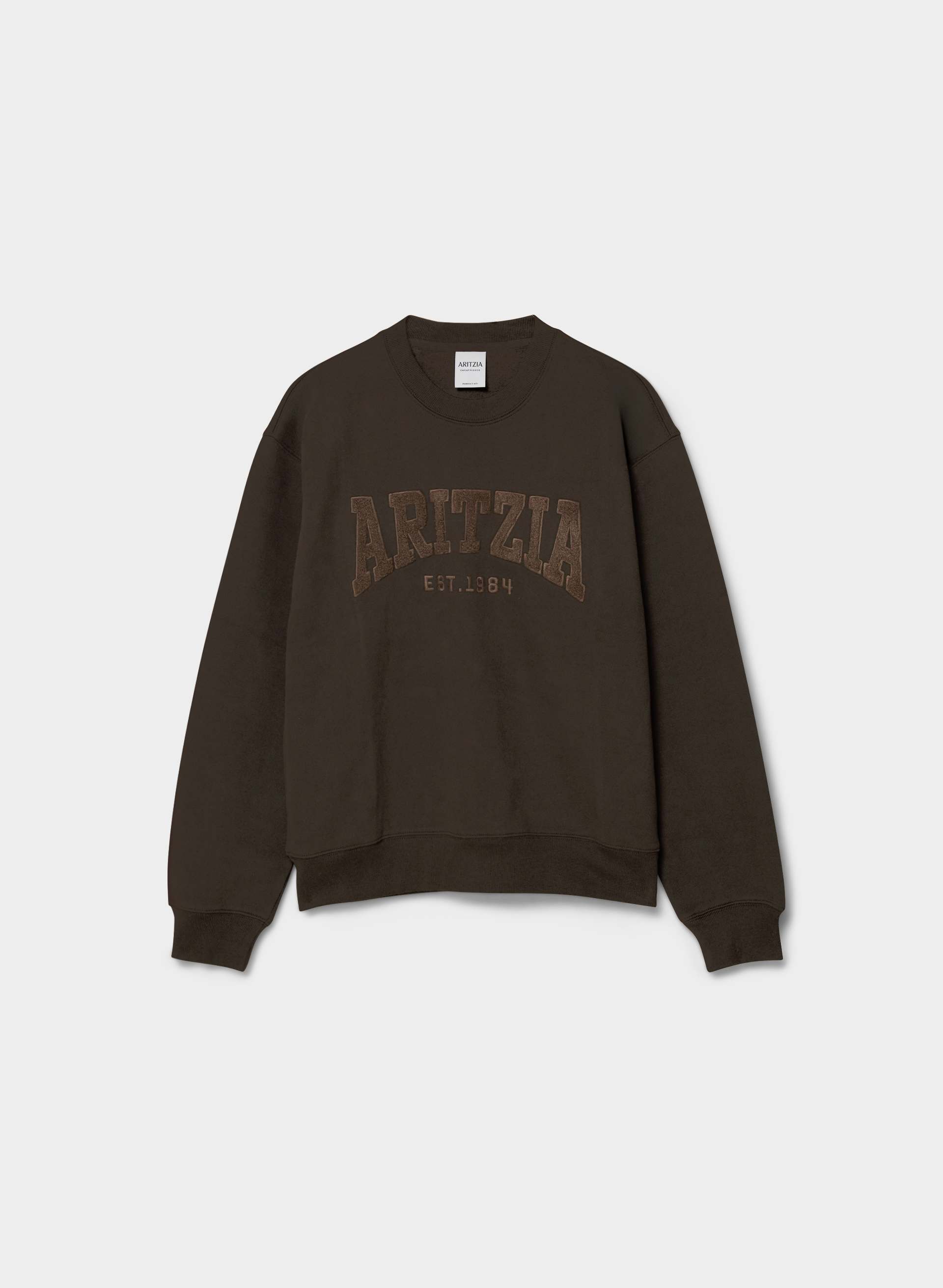 COZY SWEATFLEECE PERFECT CREW SWEATSHIRT | Aritzia