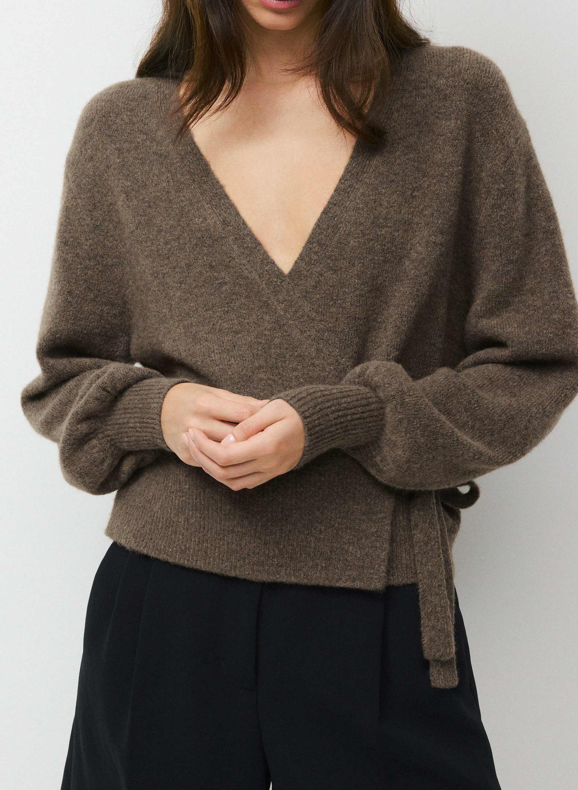SOFTSPOKE™ CASSIDY WRAP SWEATER | Aritzia