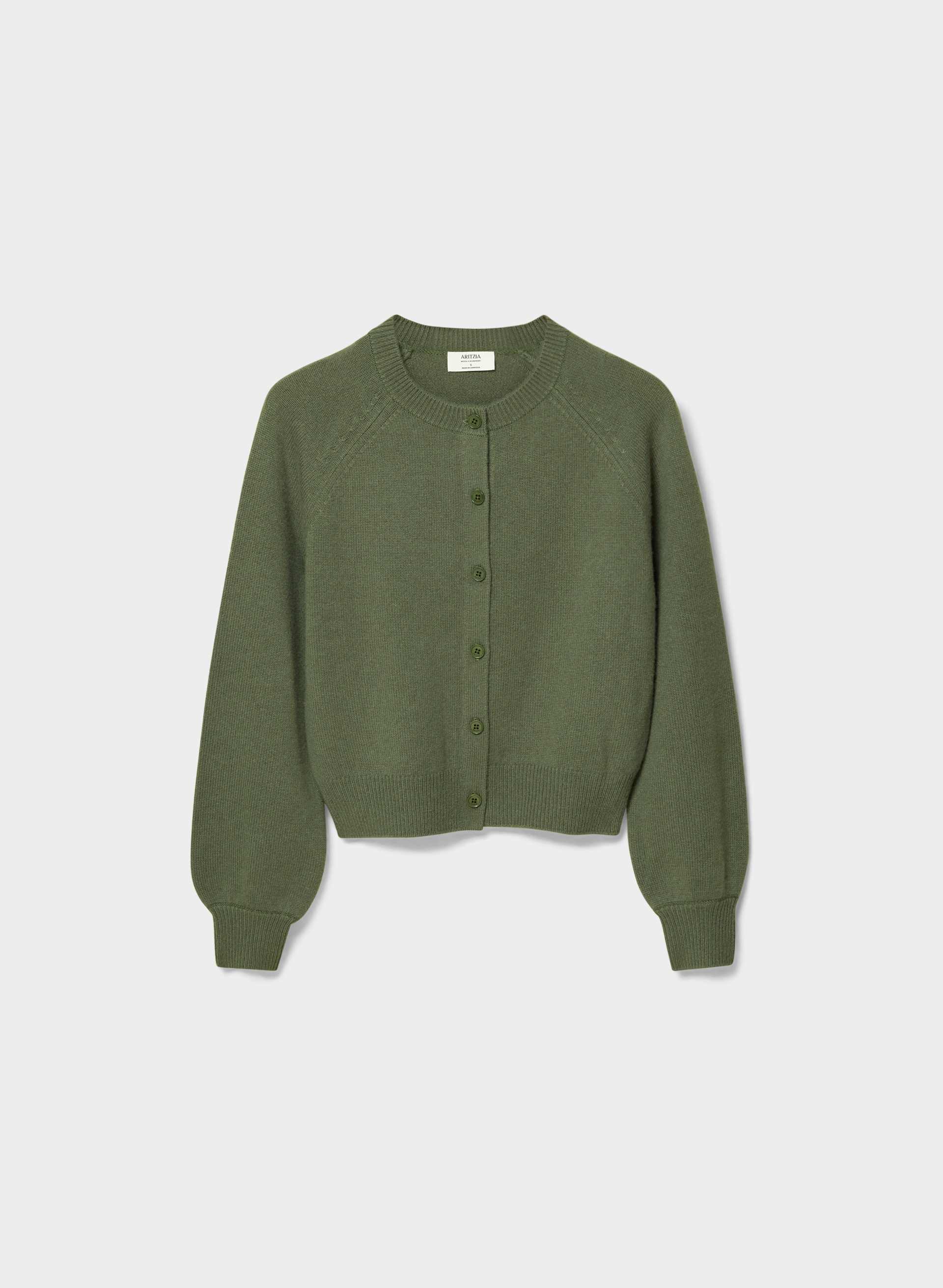 ESSENTIAL WOOL CASHMERE LONDON CARDIGAN | Aritzia