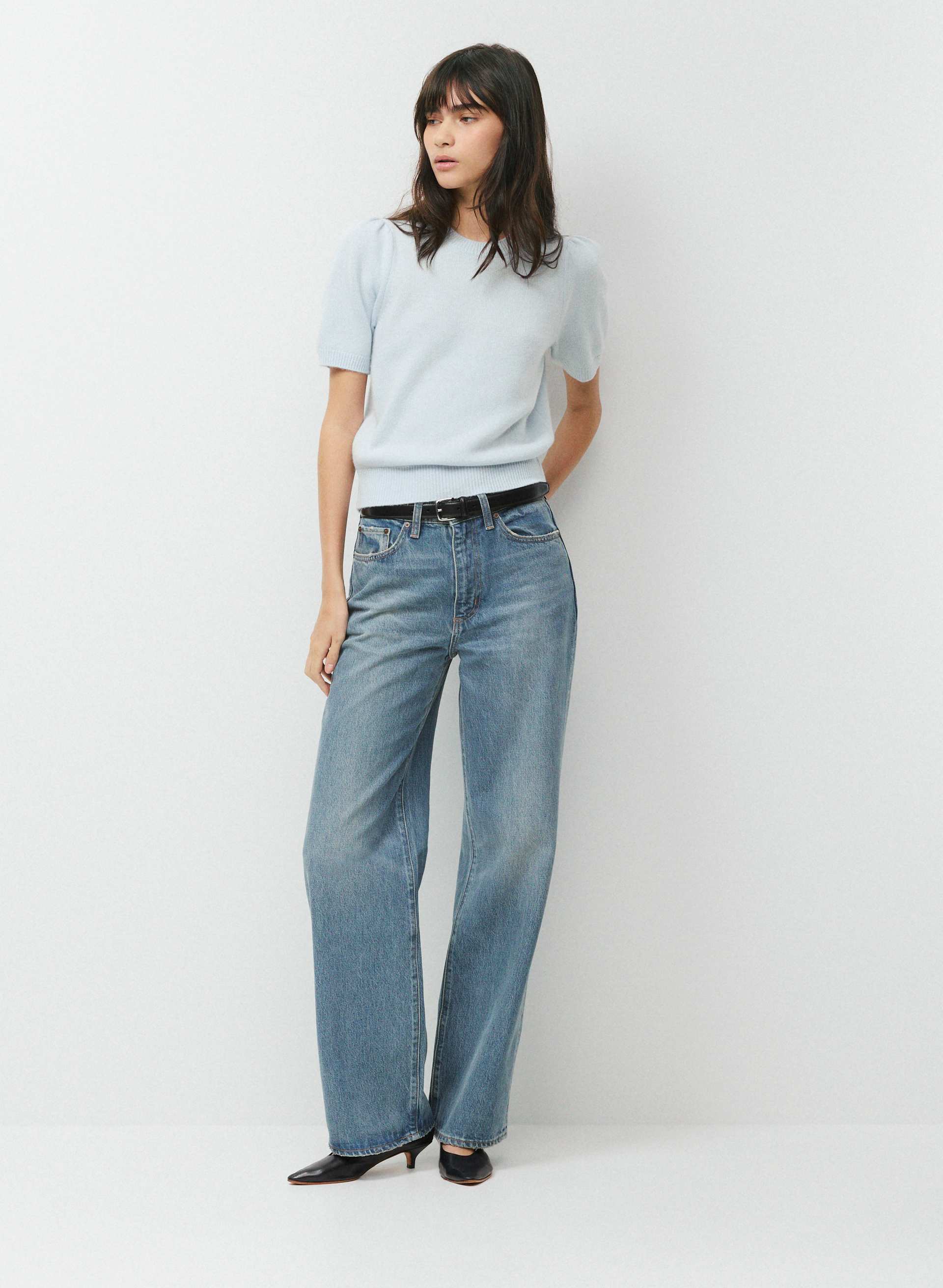 ESSENTIAL WOOL CASHMERE CHERUB SWEATER | Aritzia