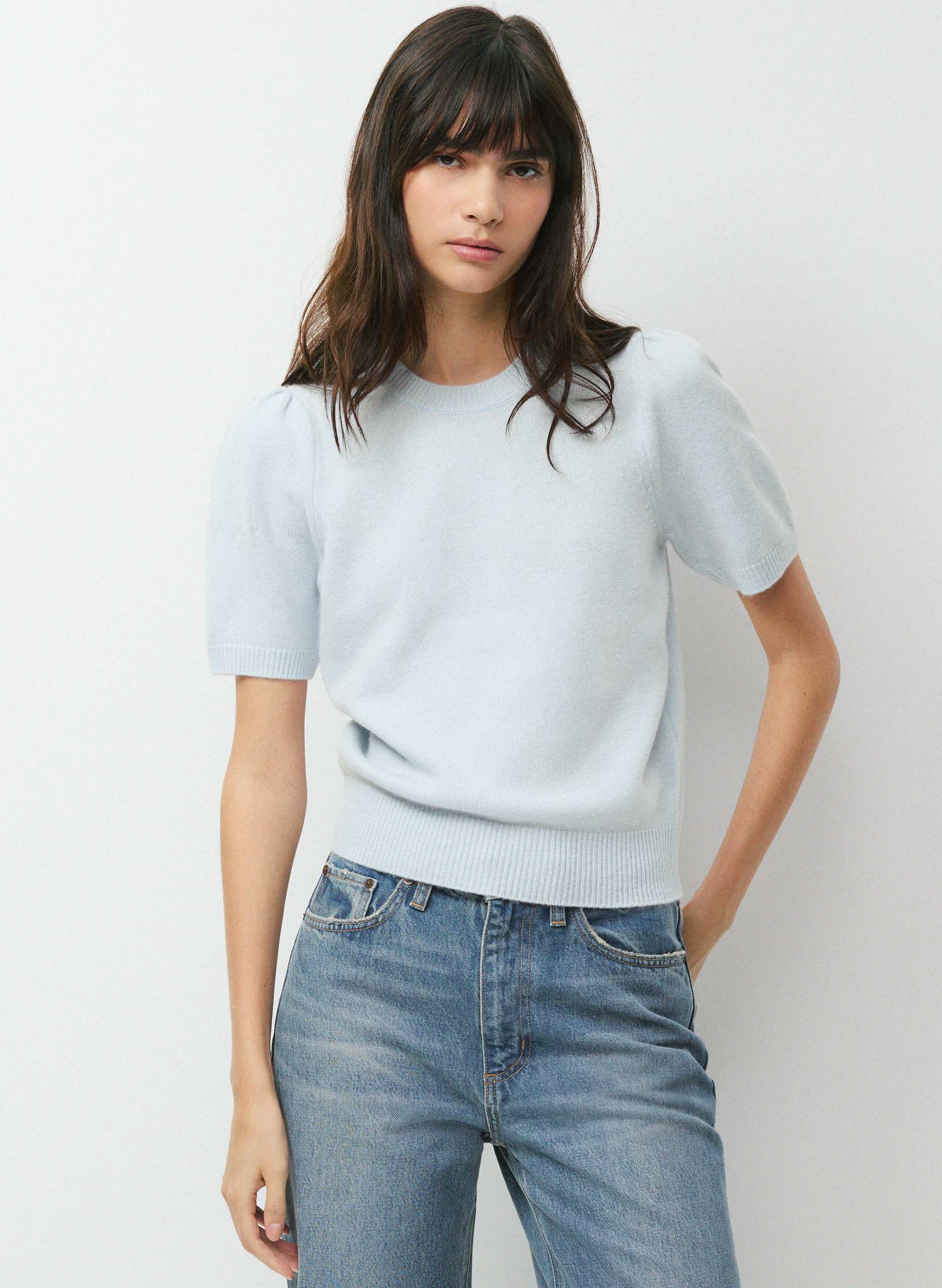 ESSENTIAL WOOL CASHMERE CHERUB SWEATER | Aritzia