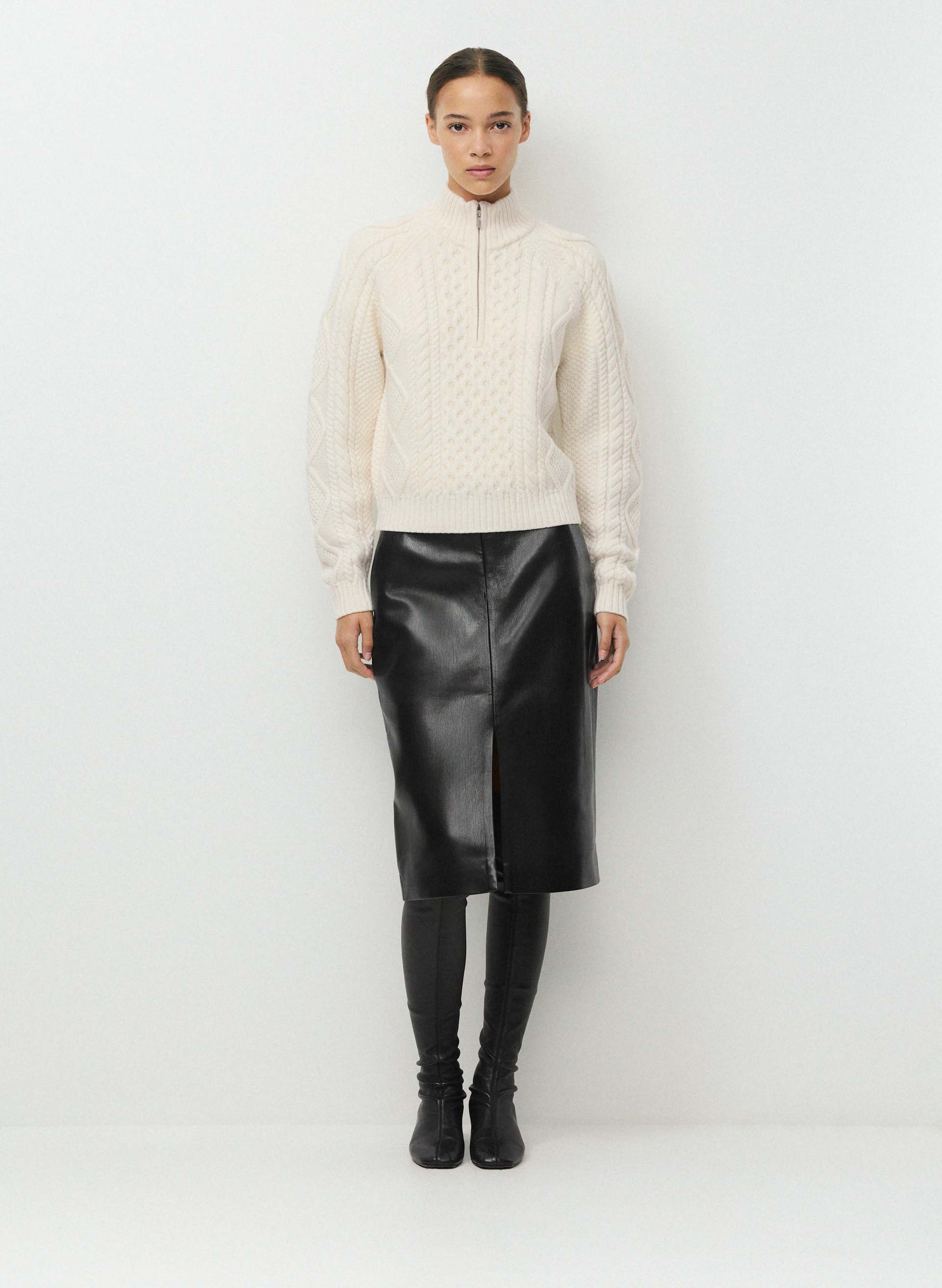 CHANDAIL MASTERY F. ÉCL. ¼ - LAINE MÉRINOS | Aritzia