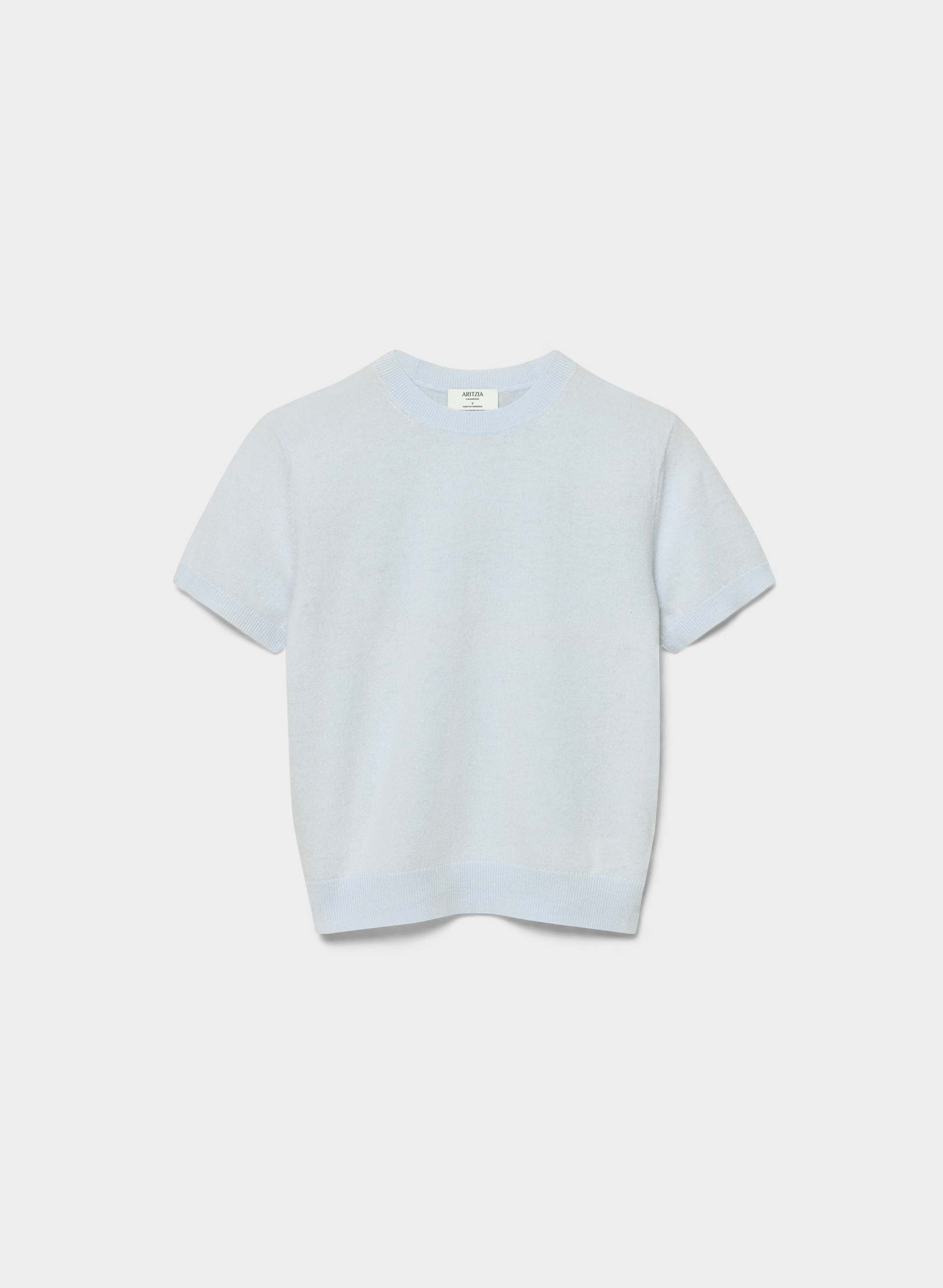 BARE CASHMERE BLOOR SHORTSLEEVE SWEATER | Aritzia