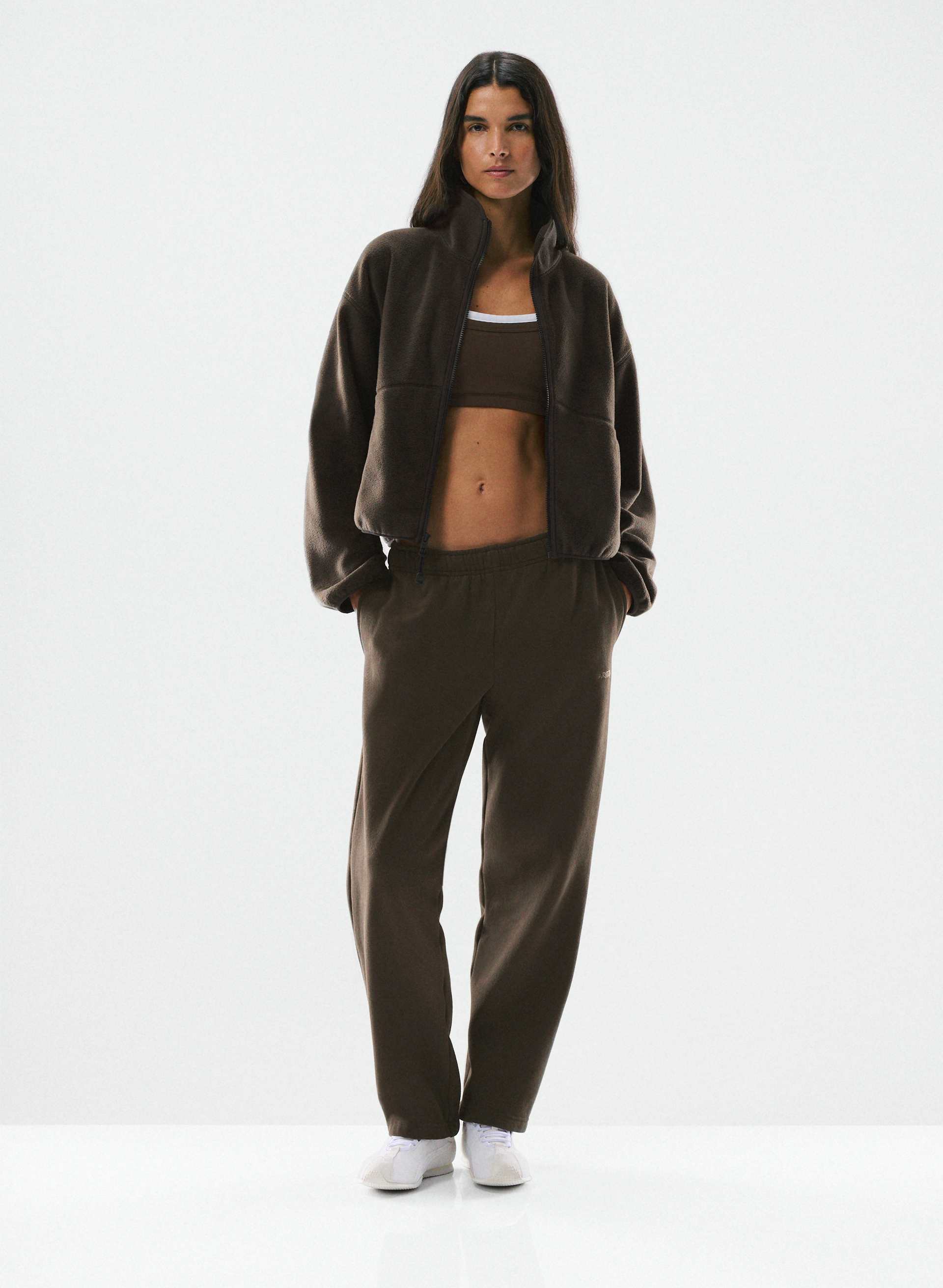 Polartec® Thermal Pro™ Mockneck Waist Zip-Up | Aritzia CA