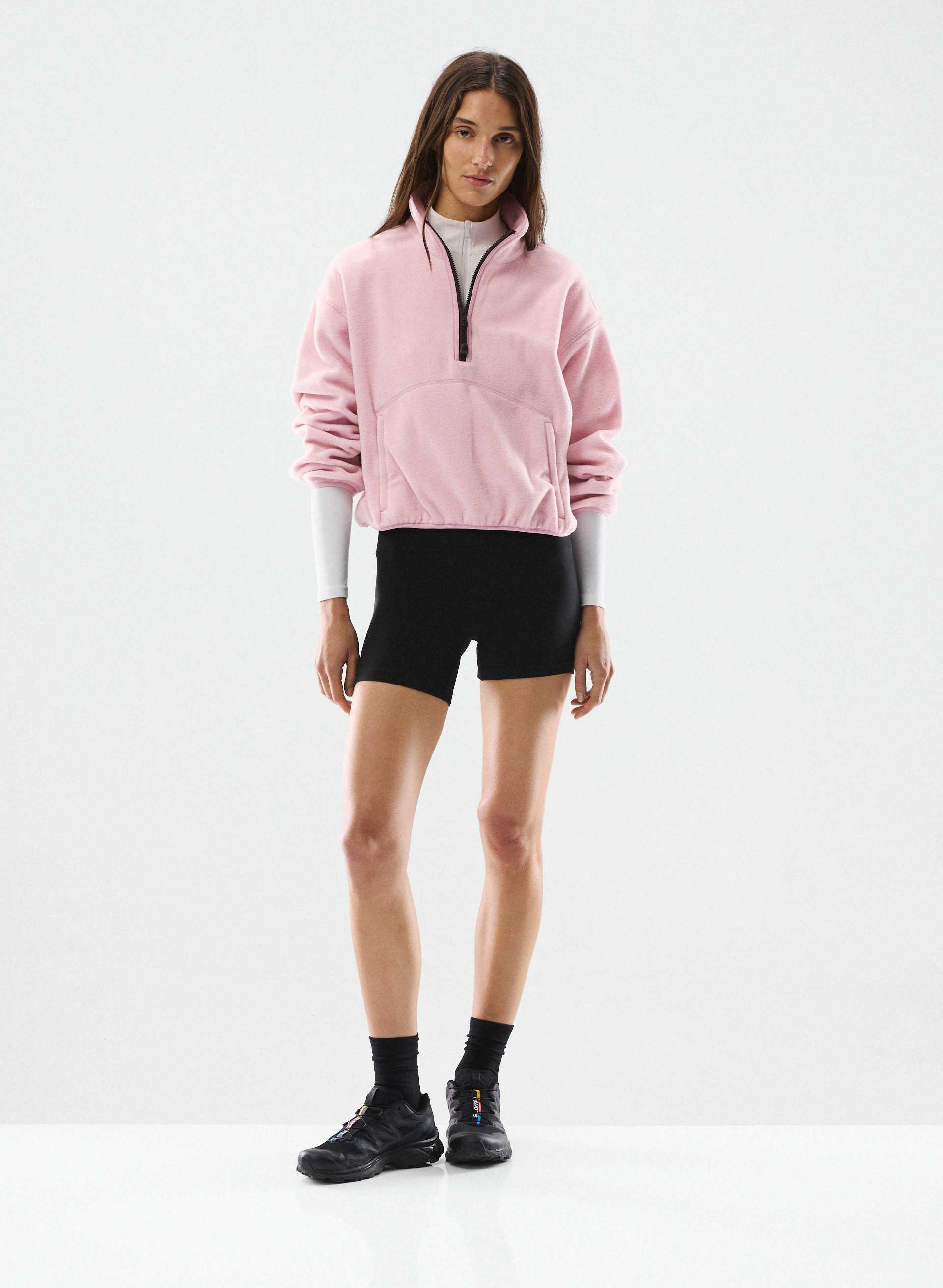 TERRAIN 1/2 ZIP - BIGFOOT FLEECE - Oversized Bigfoot Fleece half-zip mockneck. 