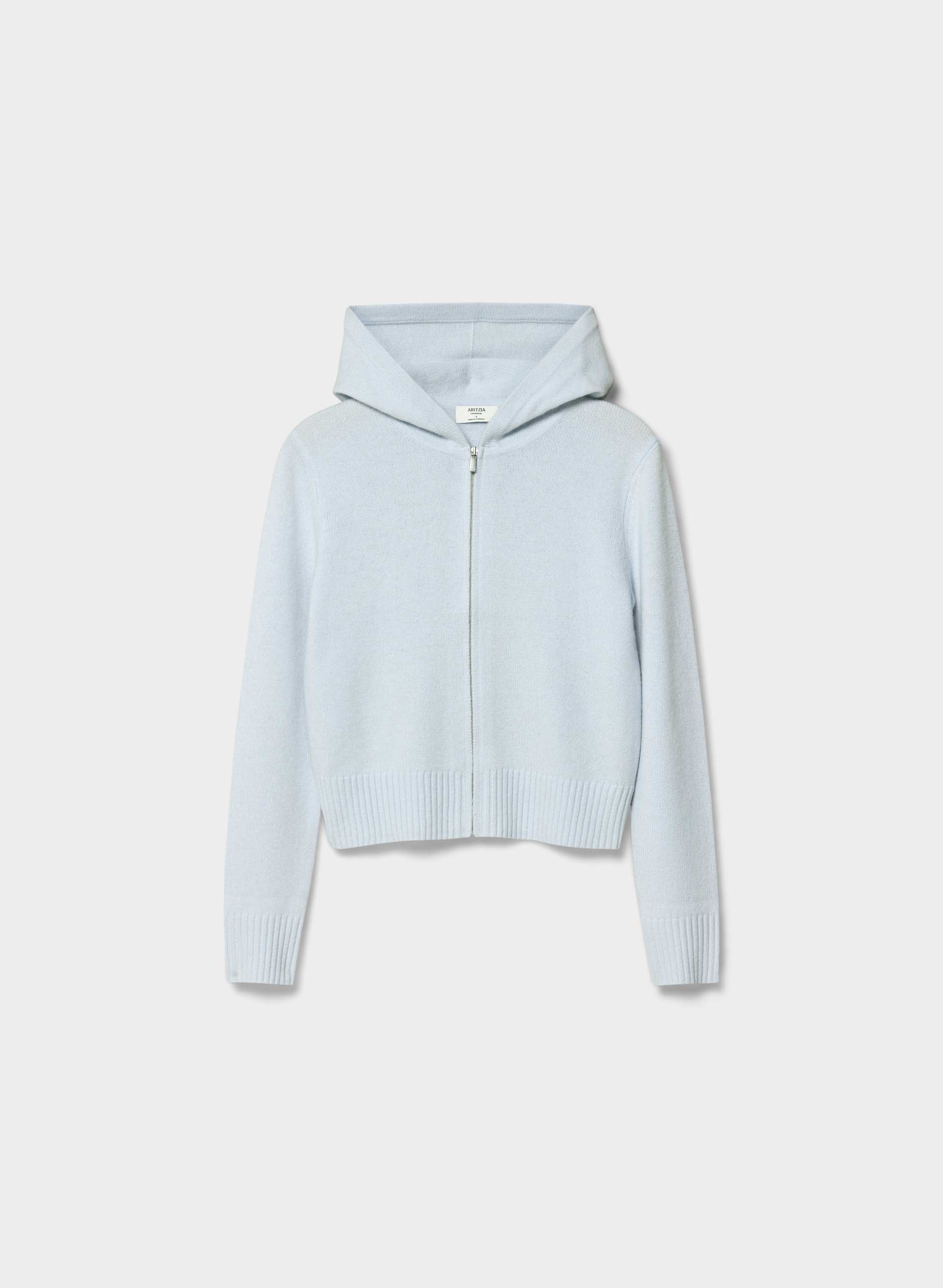 ESSENTIAL CASHMERE IDYLLIC ZIP HOODIE | Aritzia