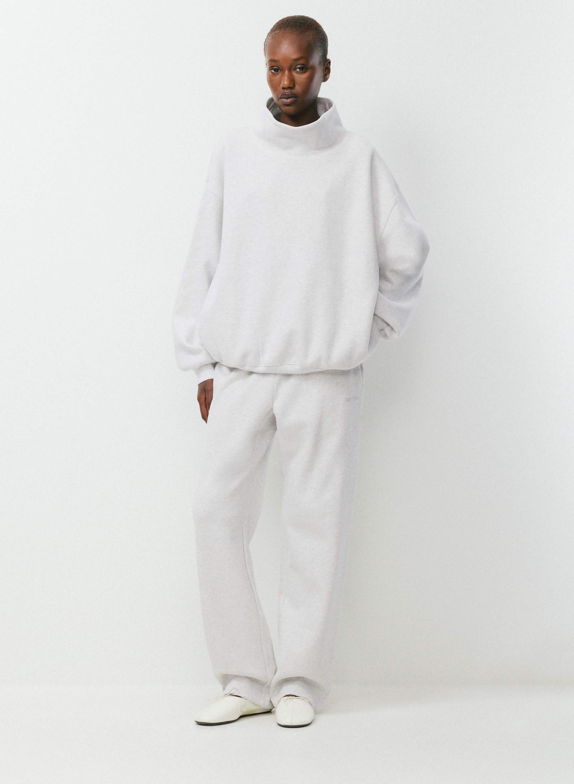 COZY SWEATFLEECE MEGA FUNNEL NECK | Aritzia