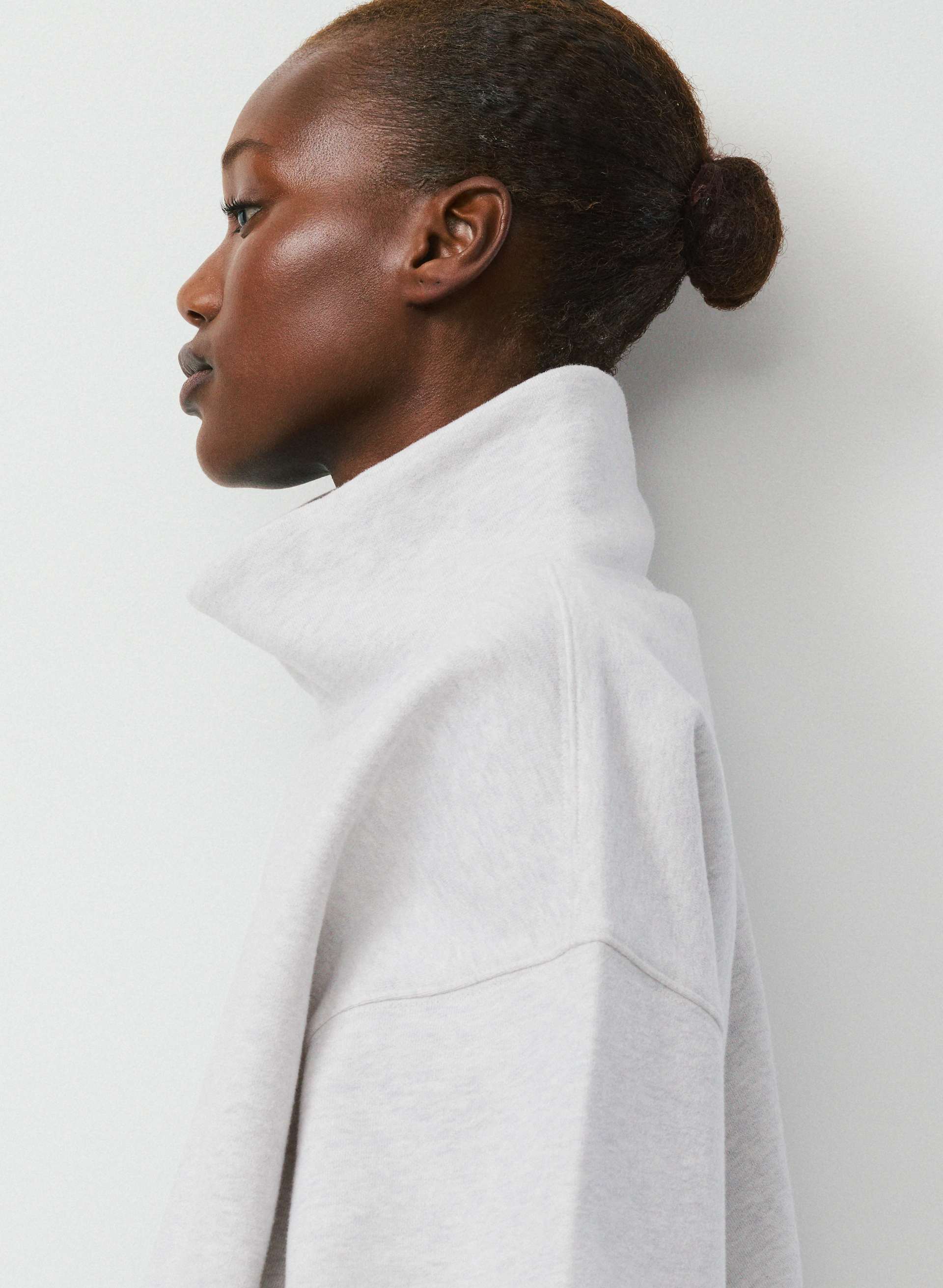 COZY SWEATFLEECE MEGA FUNNEL NECK | Aritzia