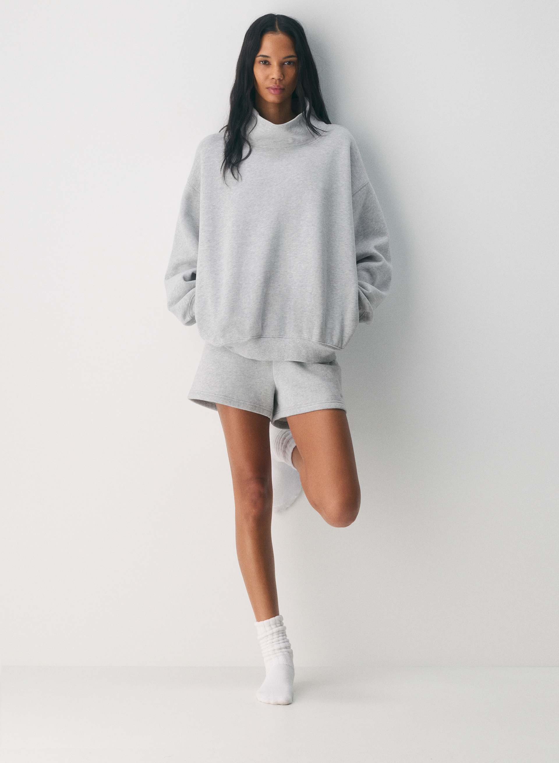 COZY SWEATFLEECE MEGA FUNNEL NECK | Aritzia