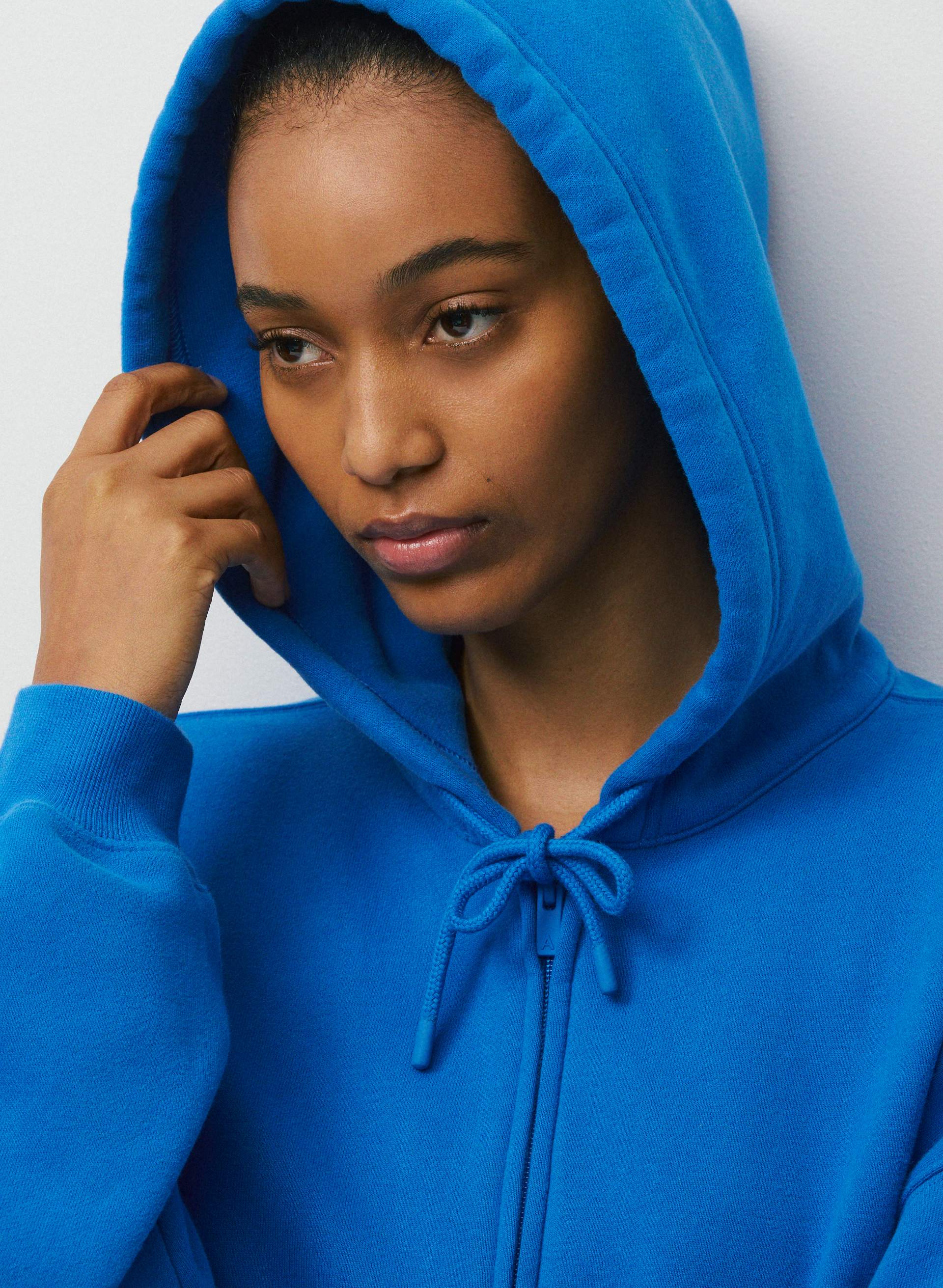 ziggy zaza ZIGGYZAZA ブルートレーナー　3-5y Cozy Sweatfleece Mega Zip Hoodie | Aritzia CA