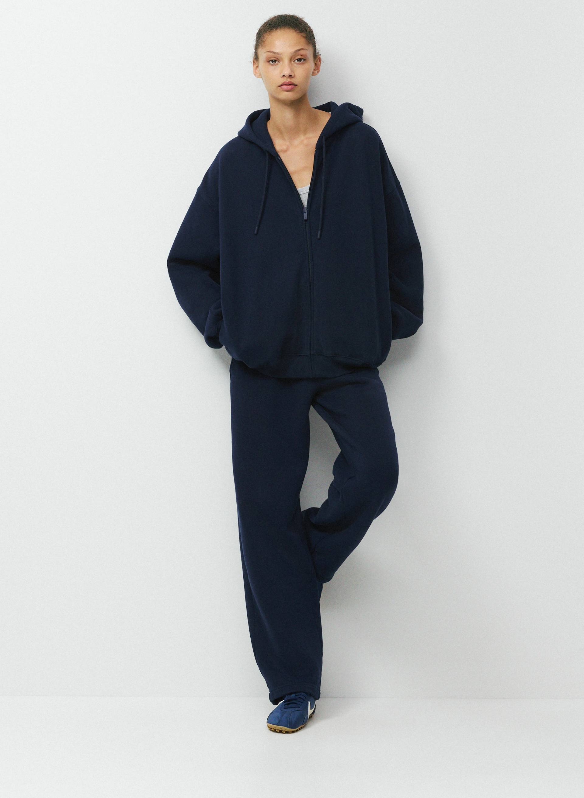 COZY SWEATFLEECE MEGA ZIP HOODIE - Oversized fleece zip-up hoodie. 