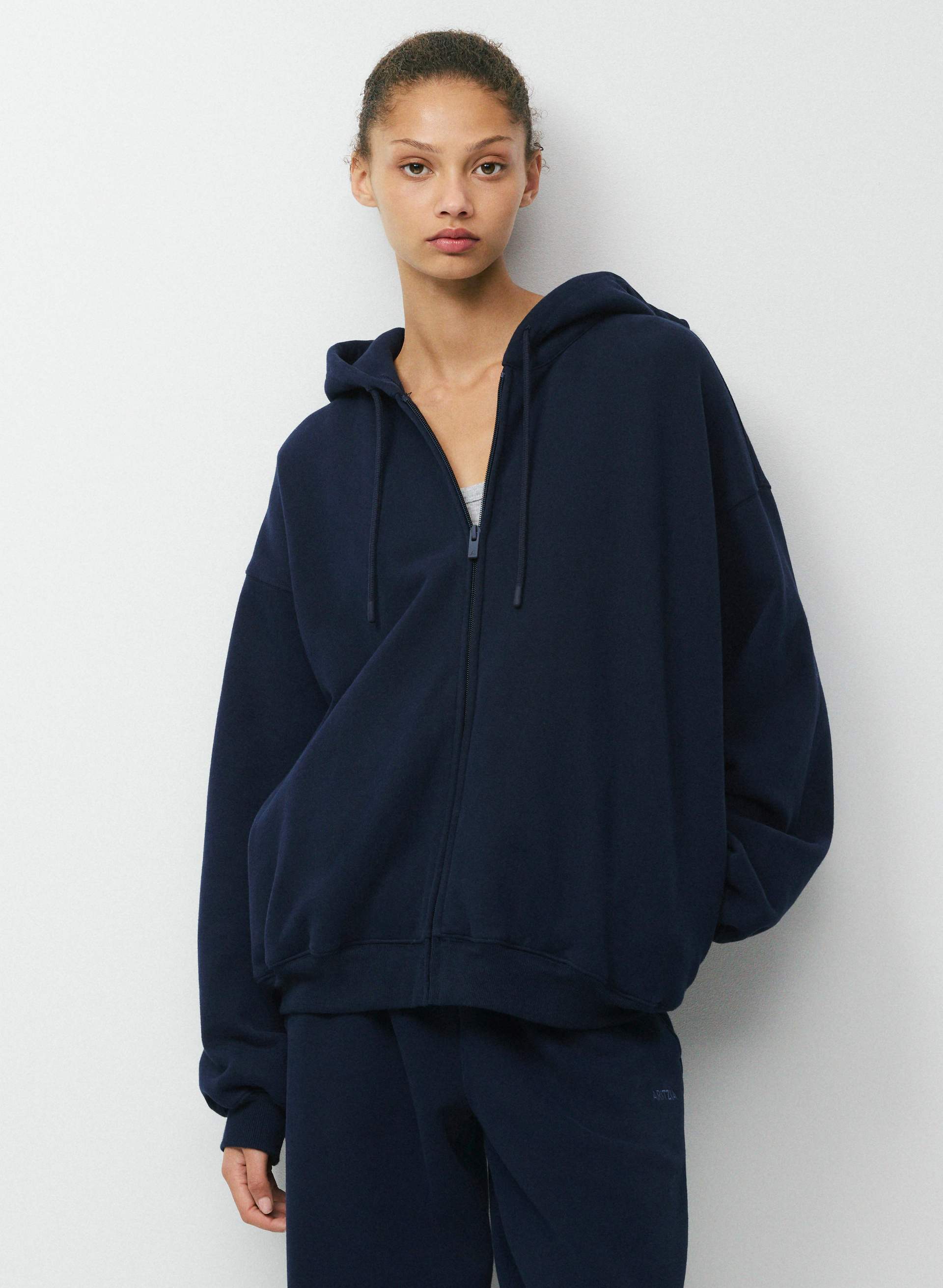 COZY SWEATFLEECE MEGA ZIP HOODIE - Oversized fleece zip-up hoodie. 
