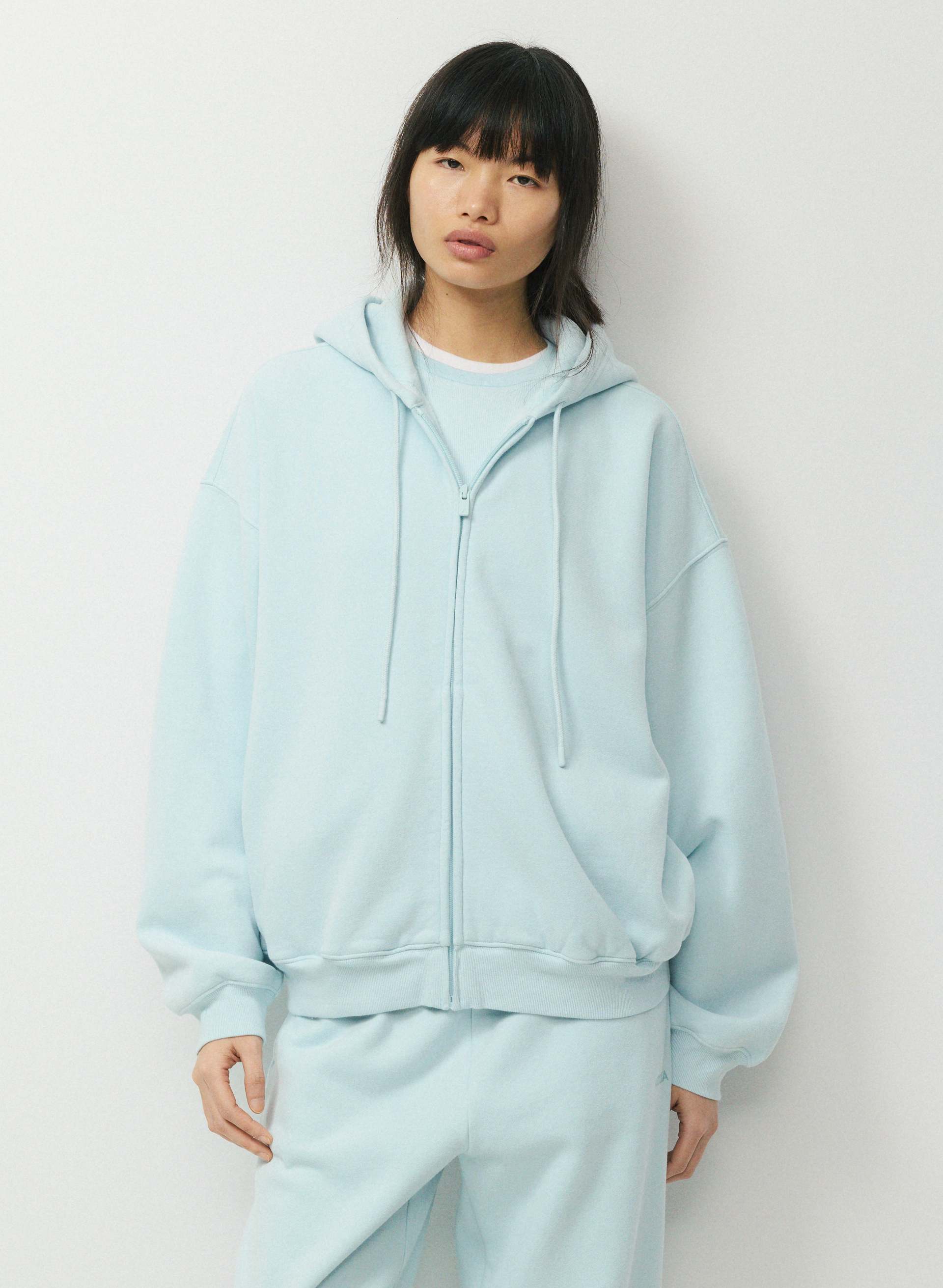 COZY SWEATFLEECE MEGA ZIP HOODIE - Oversized fleece zip-up hoodie. 