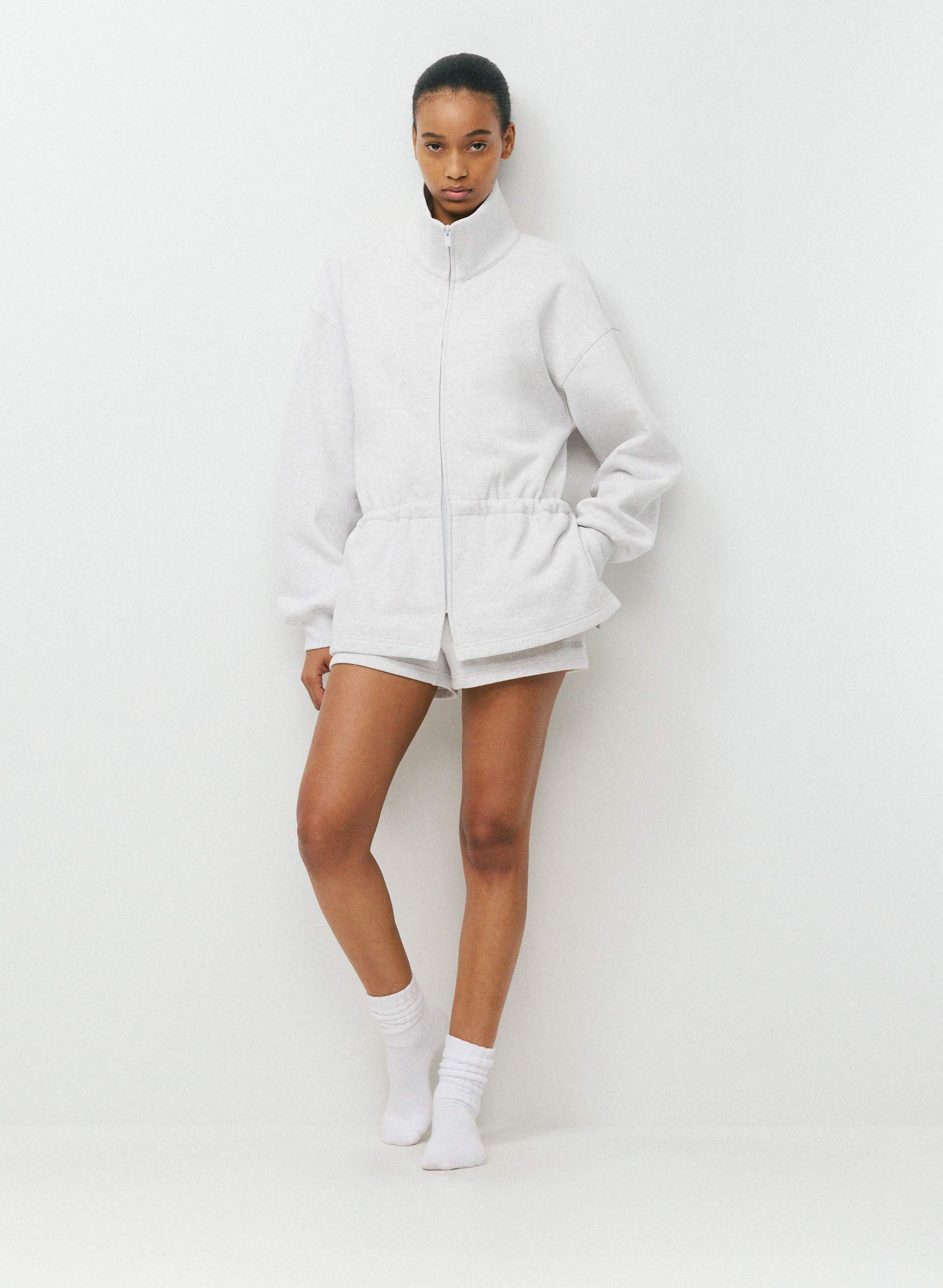 COZY SWEATFLEECE MEGA CINCH ZIP-UP | Aritzia