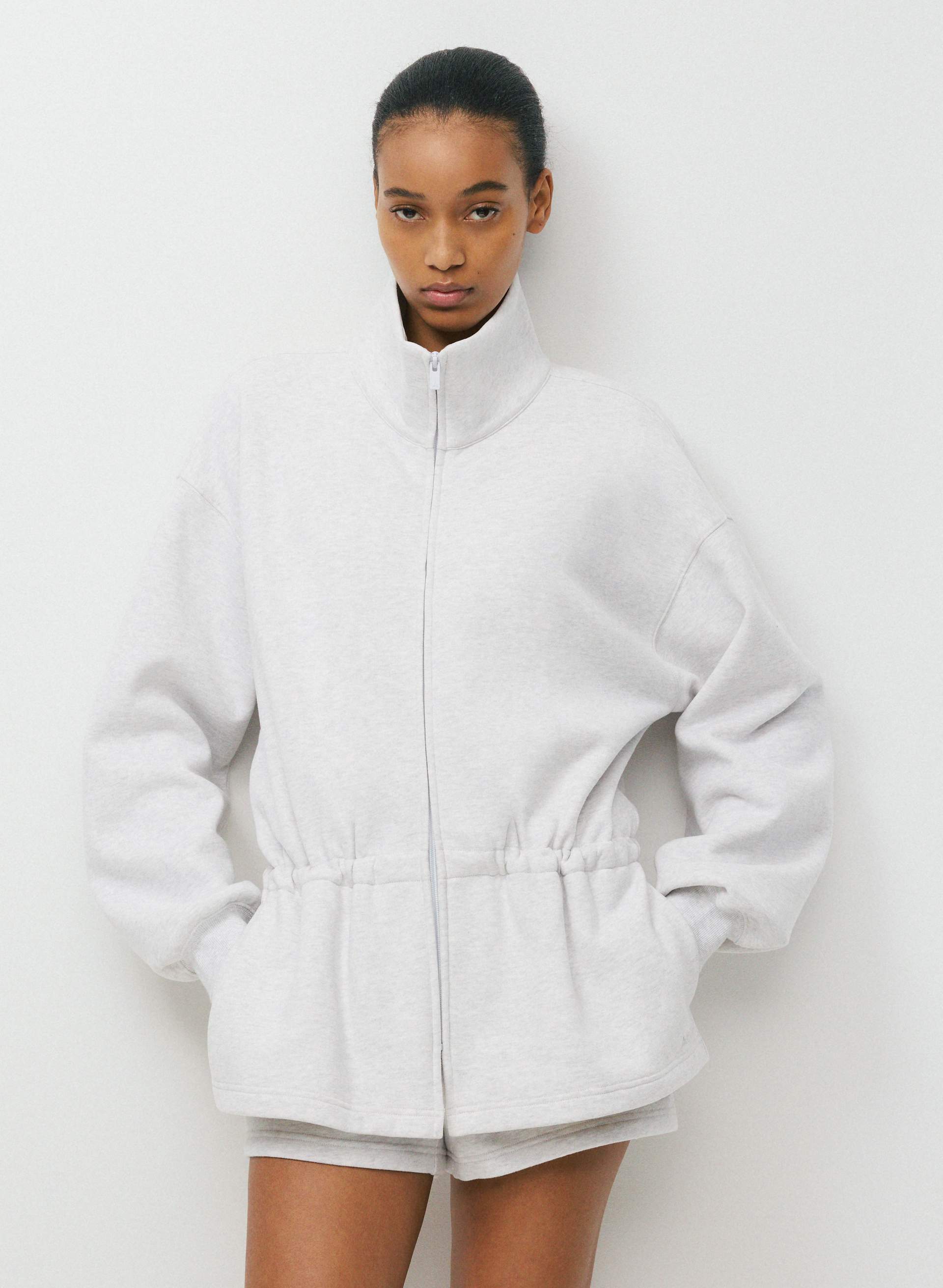 COZY SWEATFLEECE MEGA CINCH ZIP-UP | Aritzia