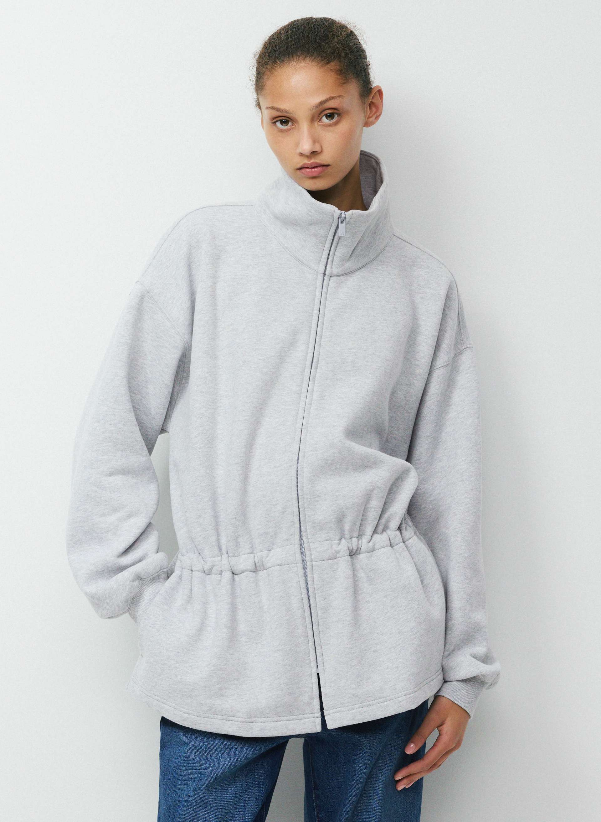COZY SWEATFLEECE MEGA CINCH ZIP-UP | Aritzia