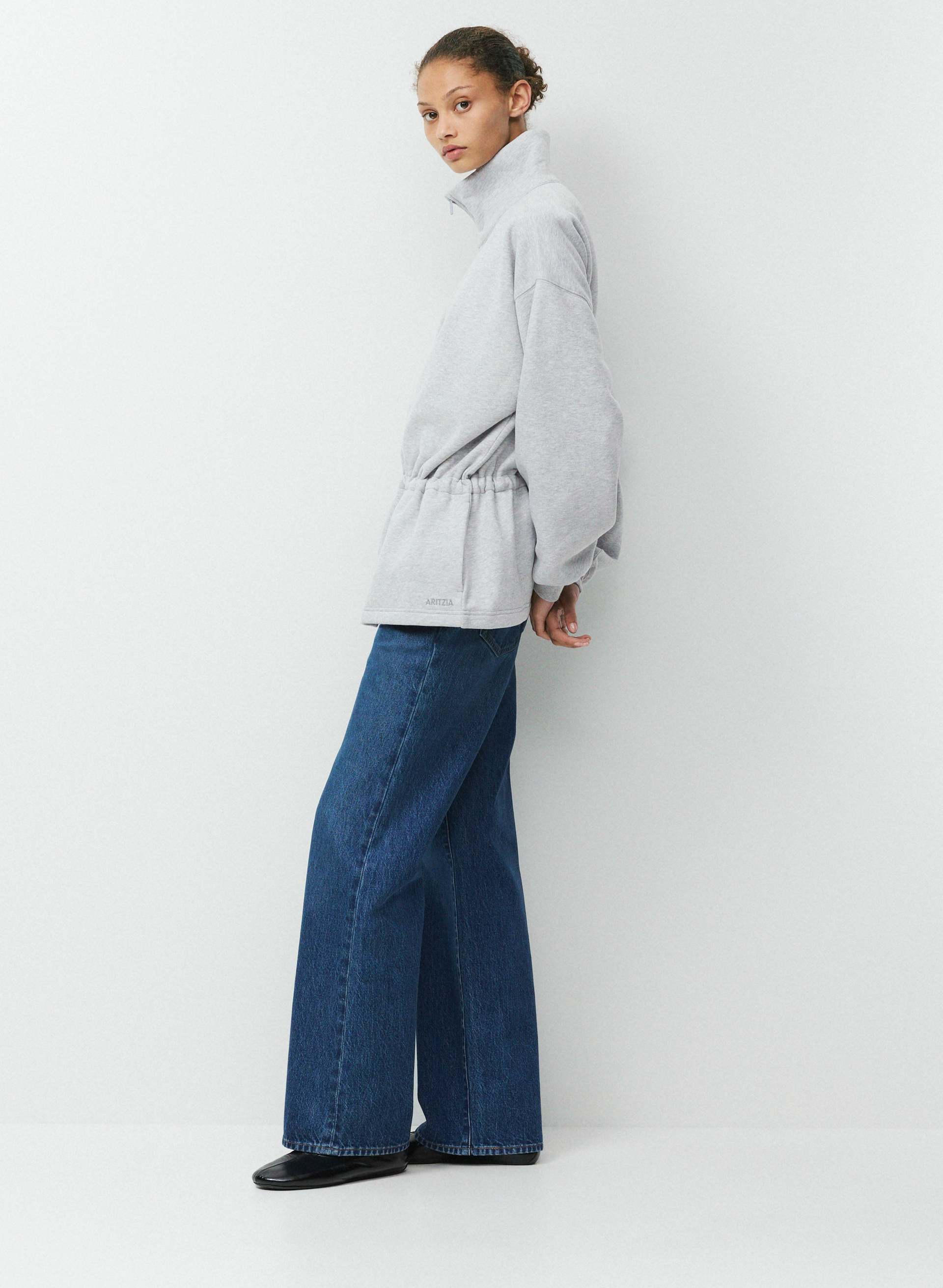 COZY SWEATFLEECE MEGA CINCH ZIP-UP | Aritzia