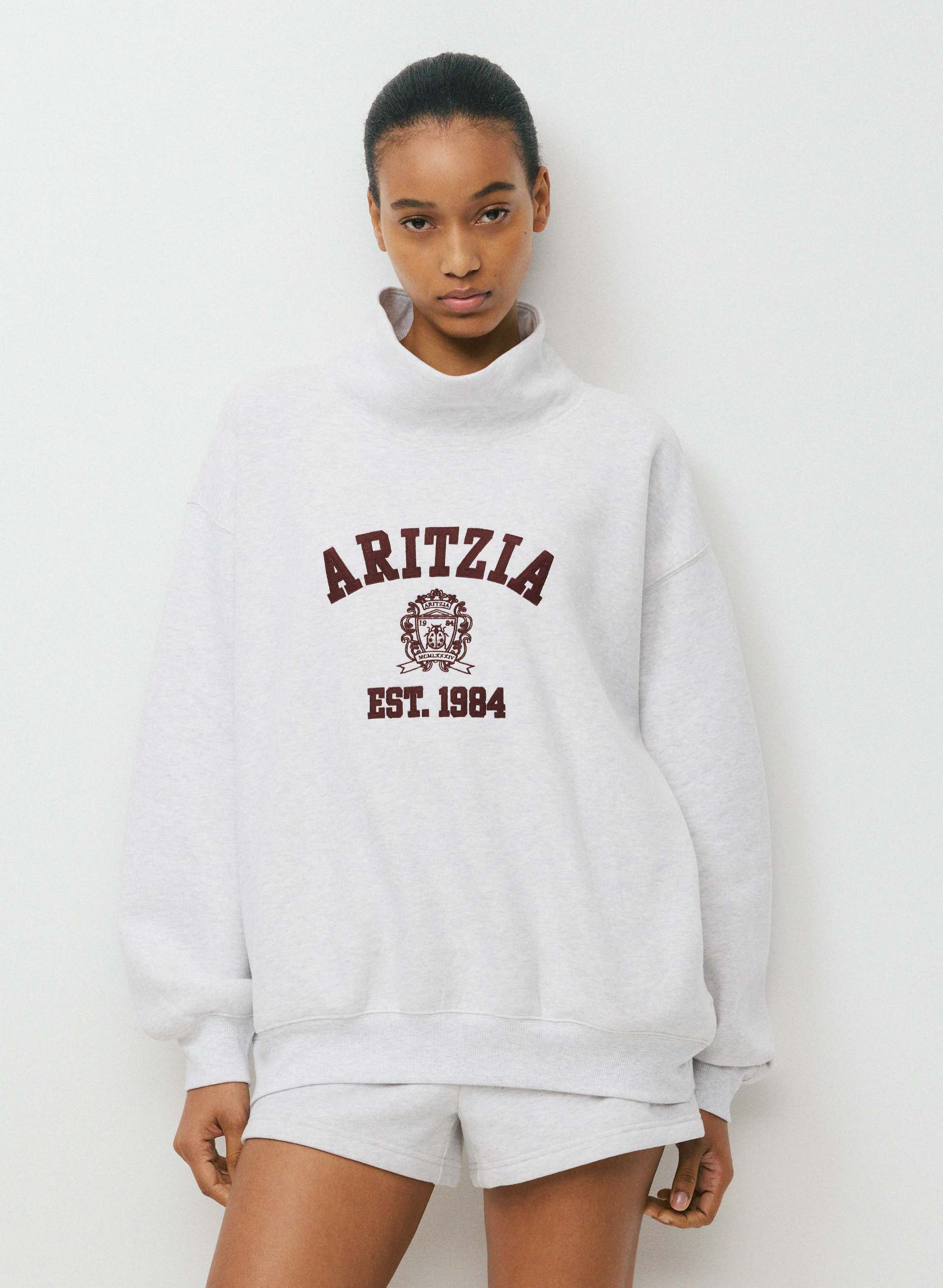 FANTASTIC VOYAGE スウェット Cozy Sweatfleece Mega Funnel Neck | Aritzia US