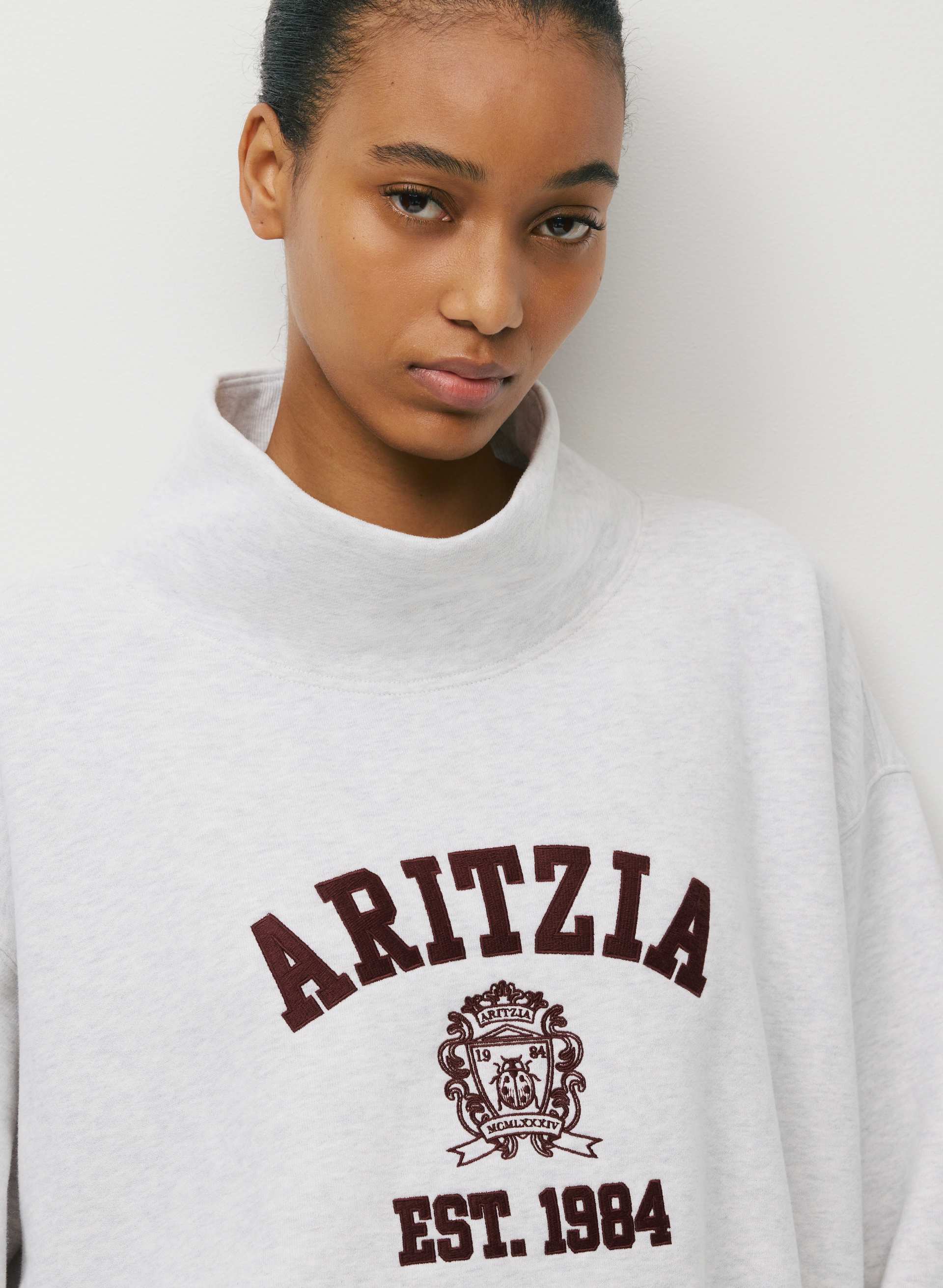 COZY SWEATFLEECE MEGA FUNNEL NECK | Aritzia