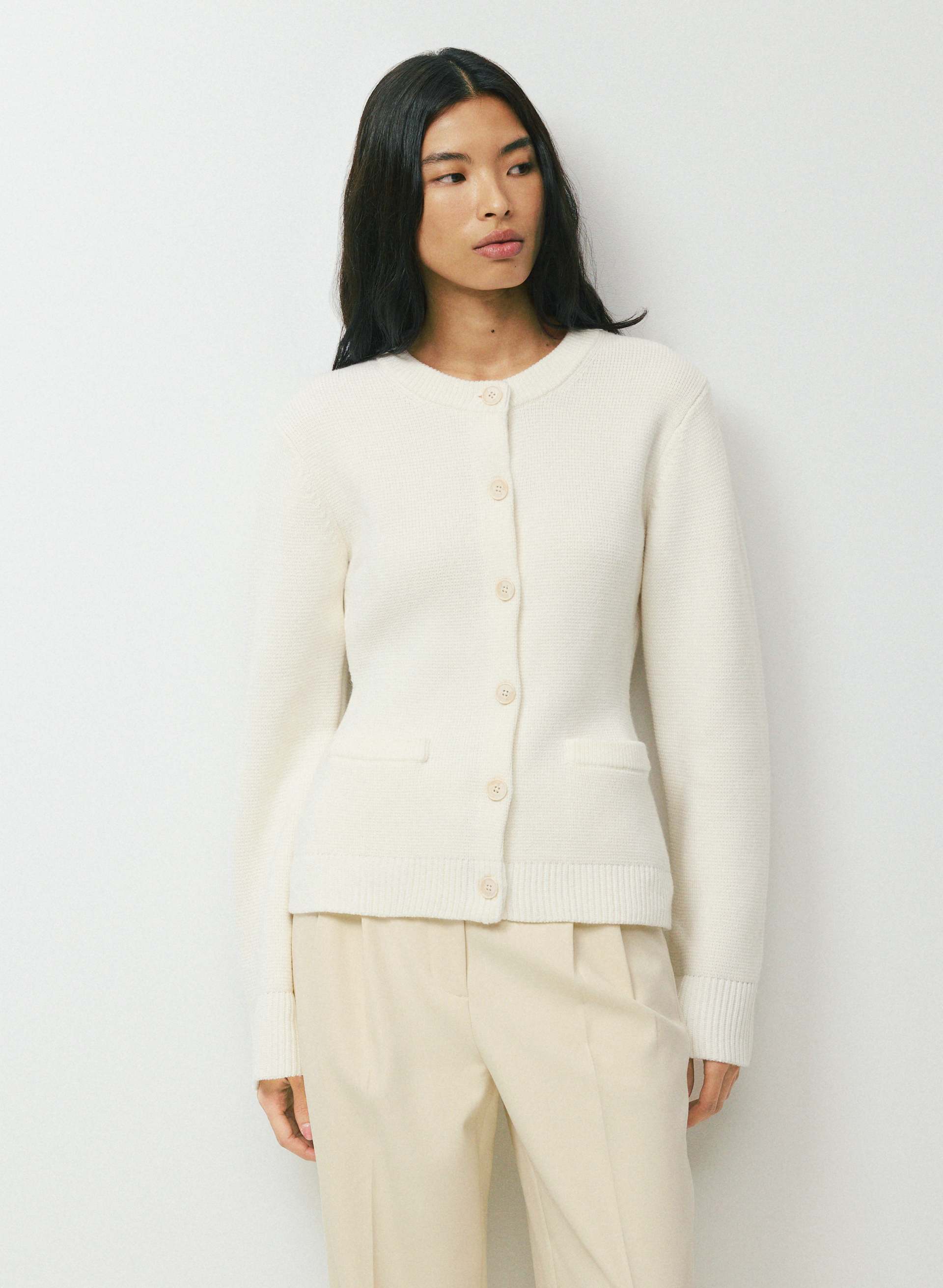 MERAKI MERINO WOOL CARDIGAN | Aritzia