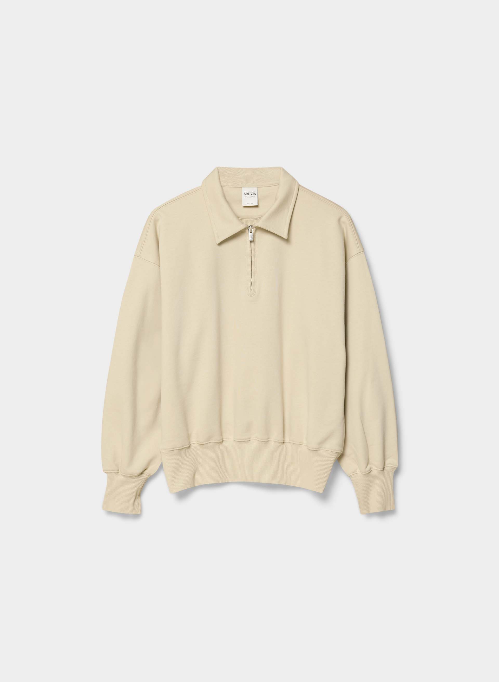 TERRY SWEATFLEECE MEGA POLO SWEATSHIRT | Aritzia