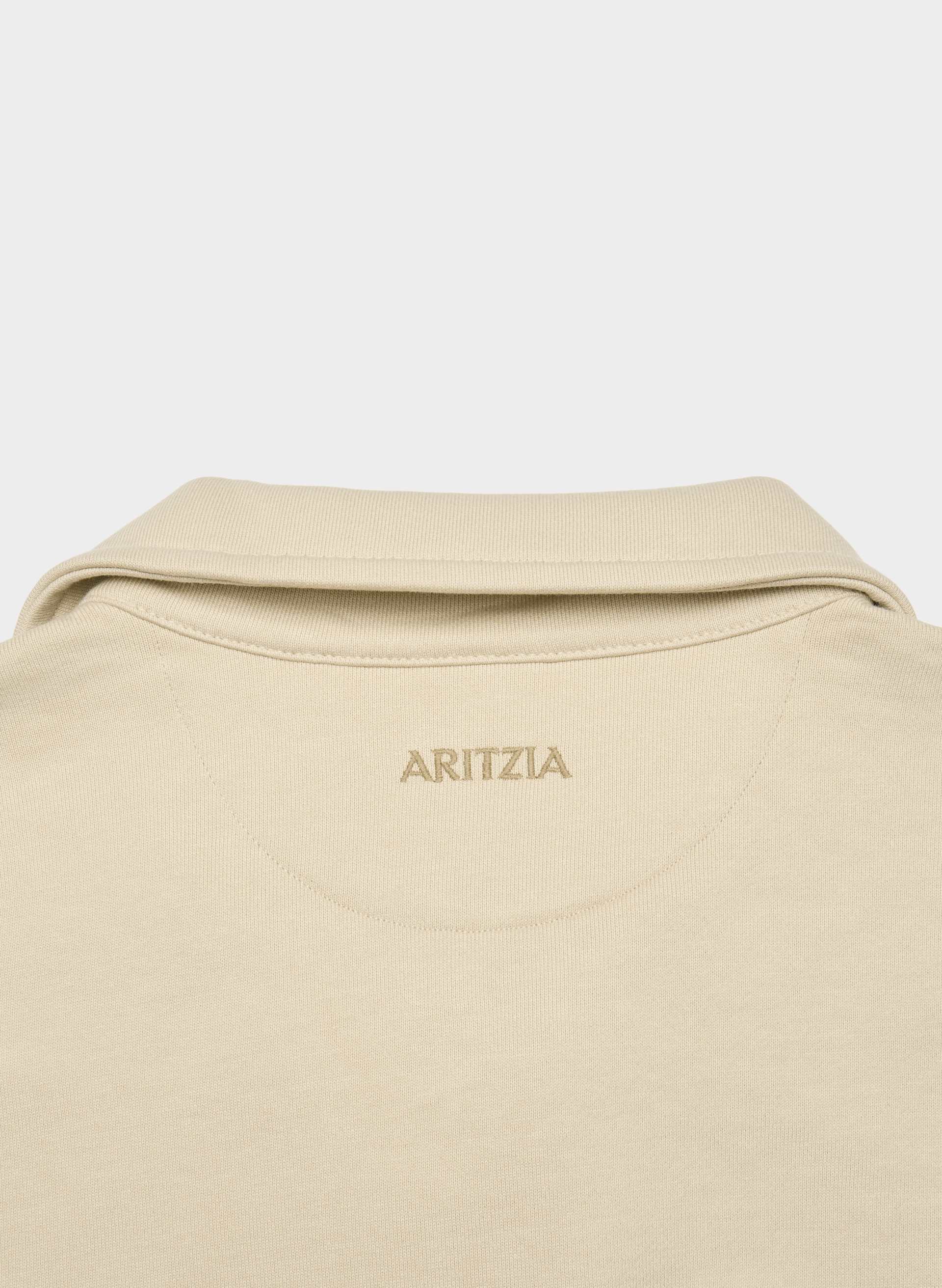 TERRY SWEATFLEECE MEGA POLO SWEATSHIRT | Aritzia