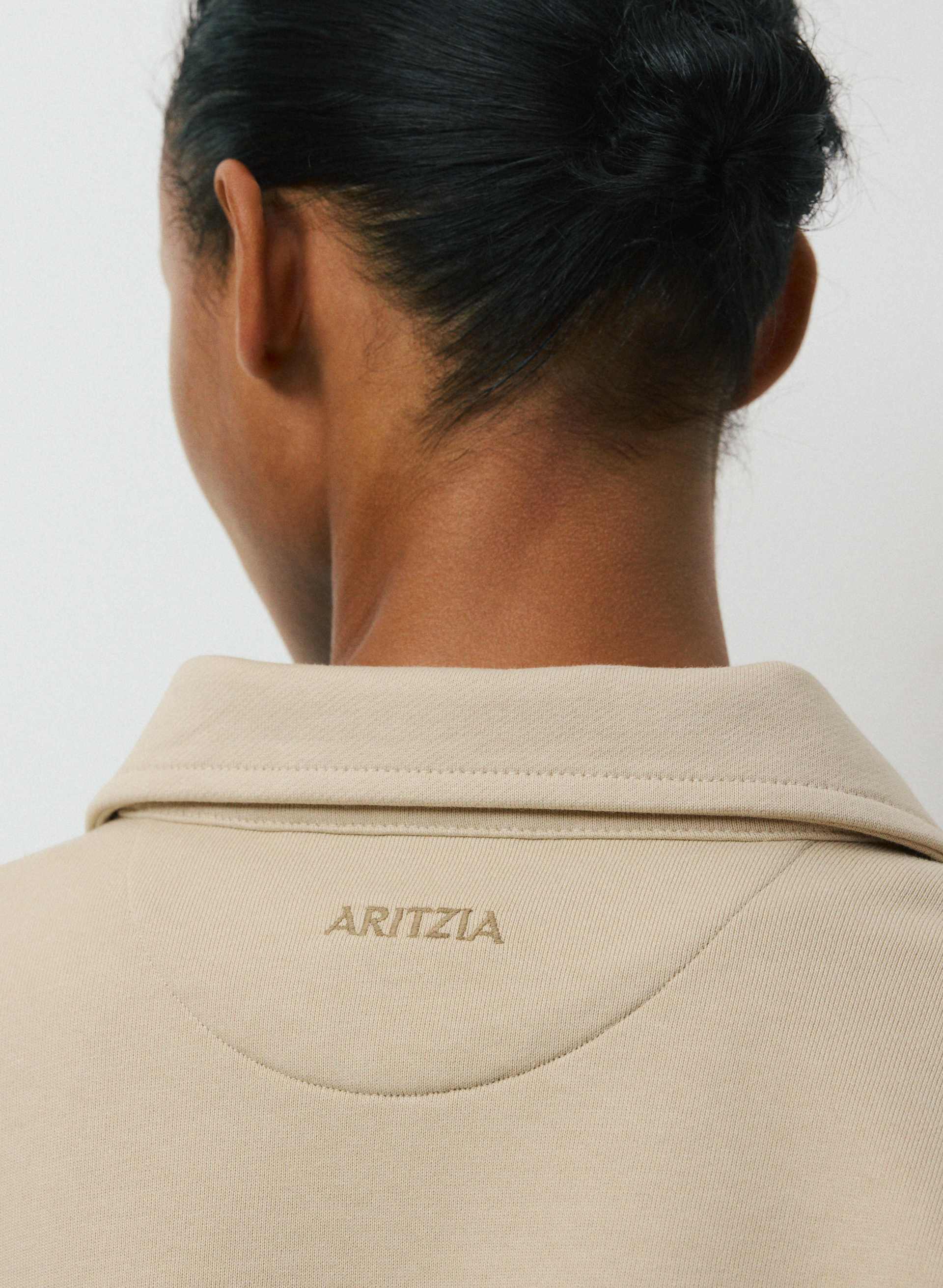 TERRY SWEATFLEECE MEGA POLO SWEATSHIRT | Aritzia