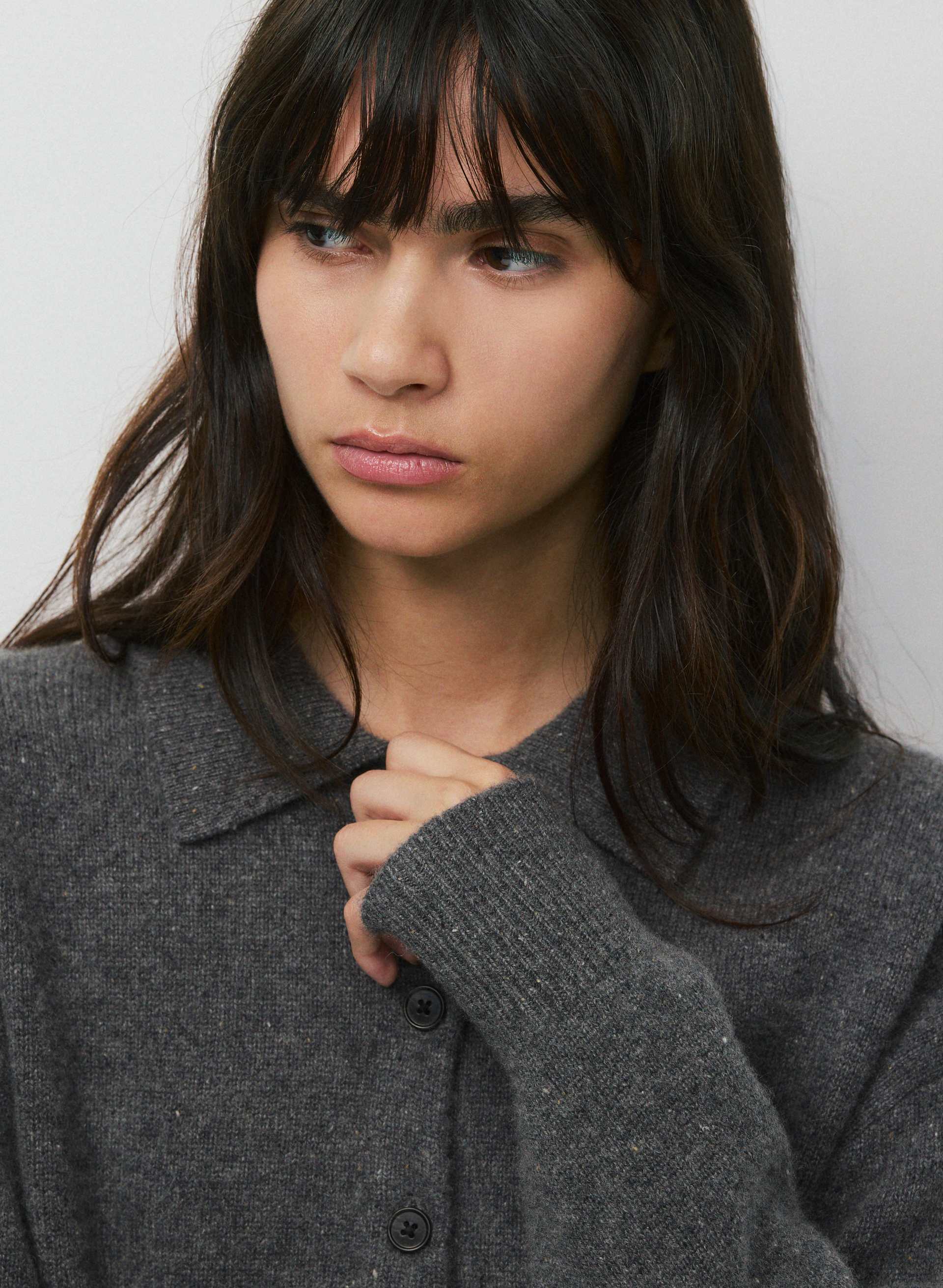 ESSENTIAL CASHMERE MUSEO POLO SWEATER | Aritzia