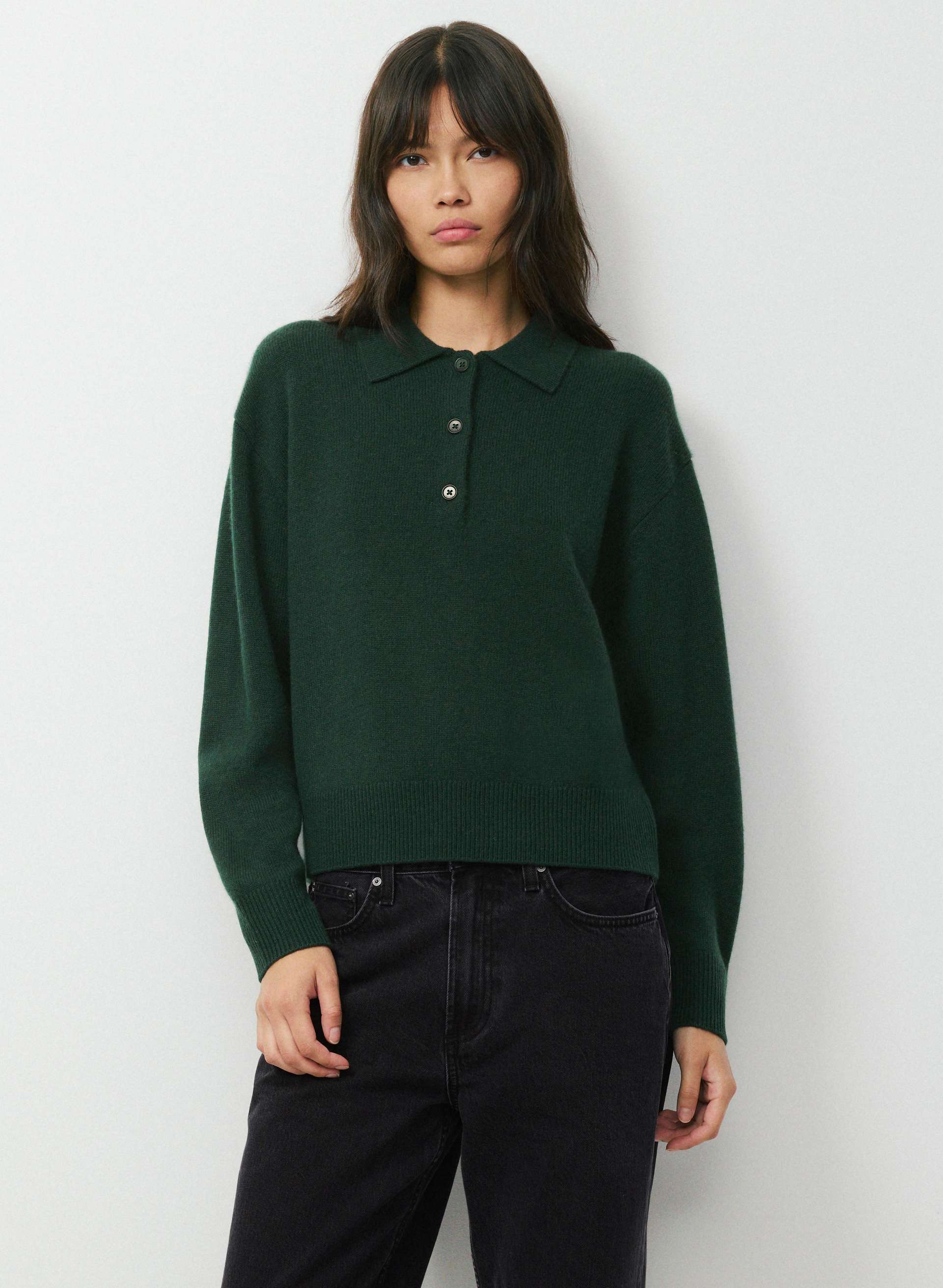 Essential Cashmere Museo Polo Sweater | Aritzia US