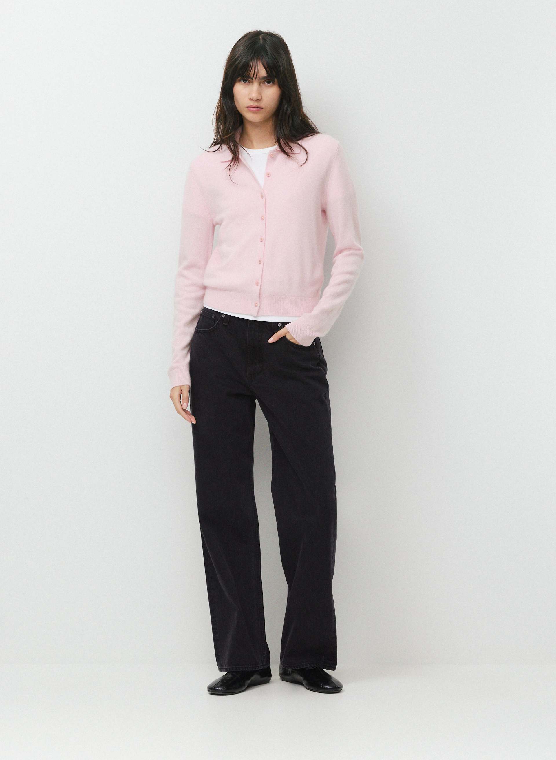 BARE CASHMERE FOUNDATION CARDIGAN | Aritzia