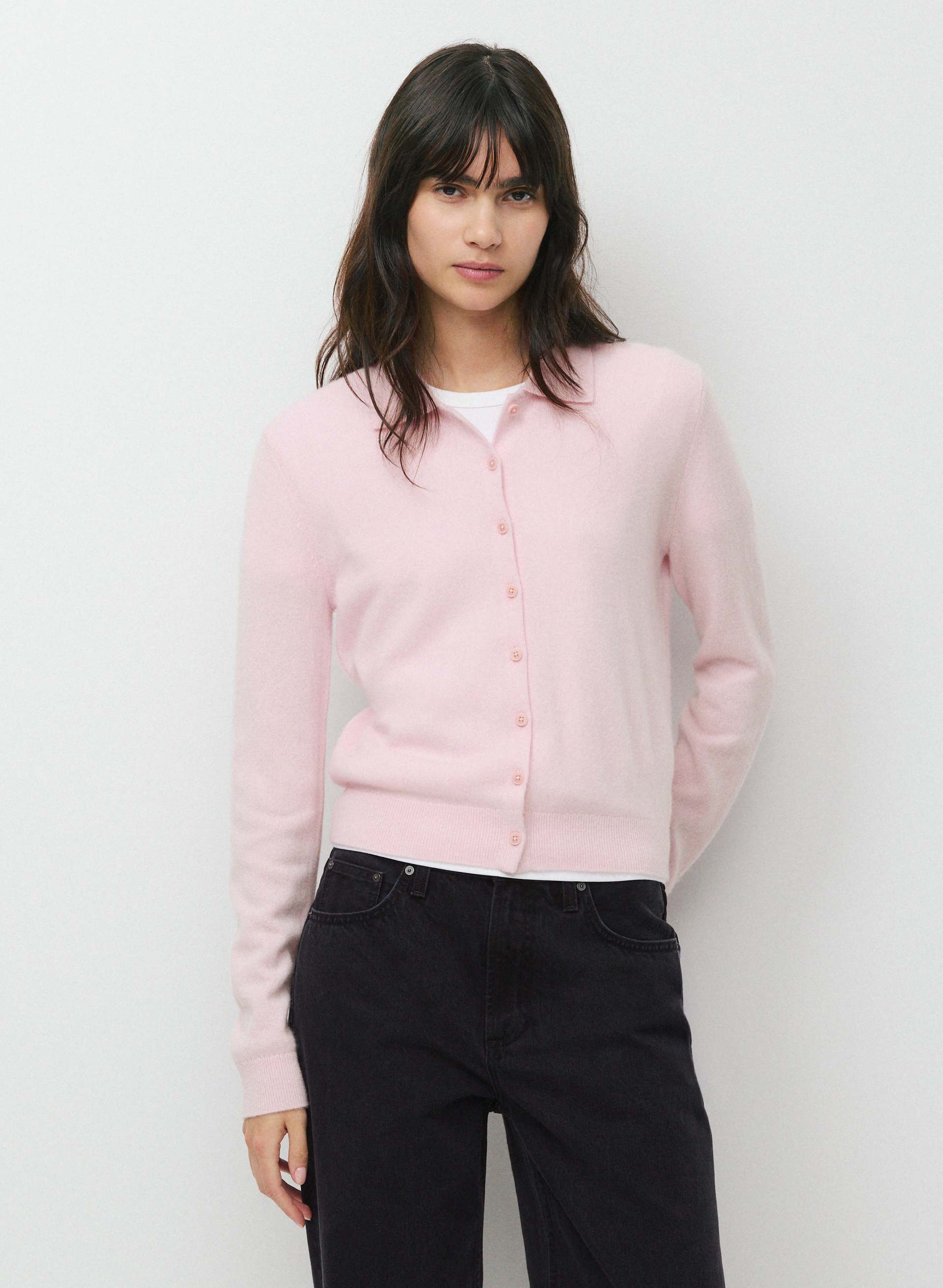 BARE CASHMERE FOUNDATION CARDIGAN | Aritzia