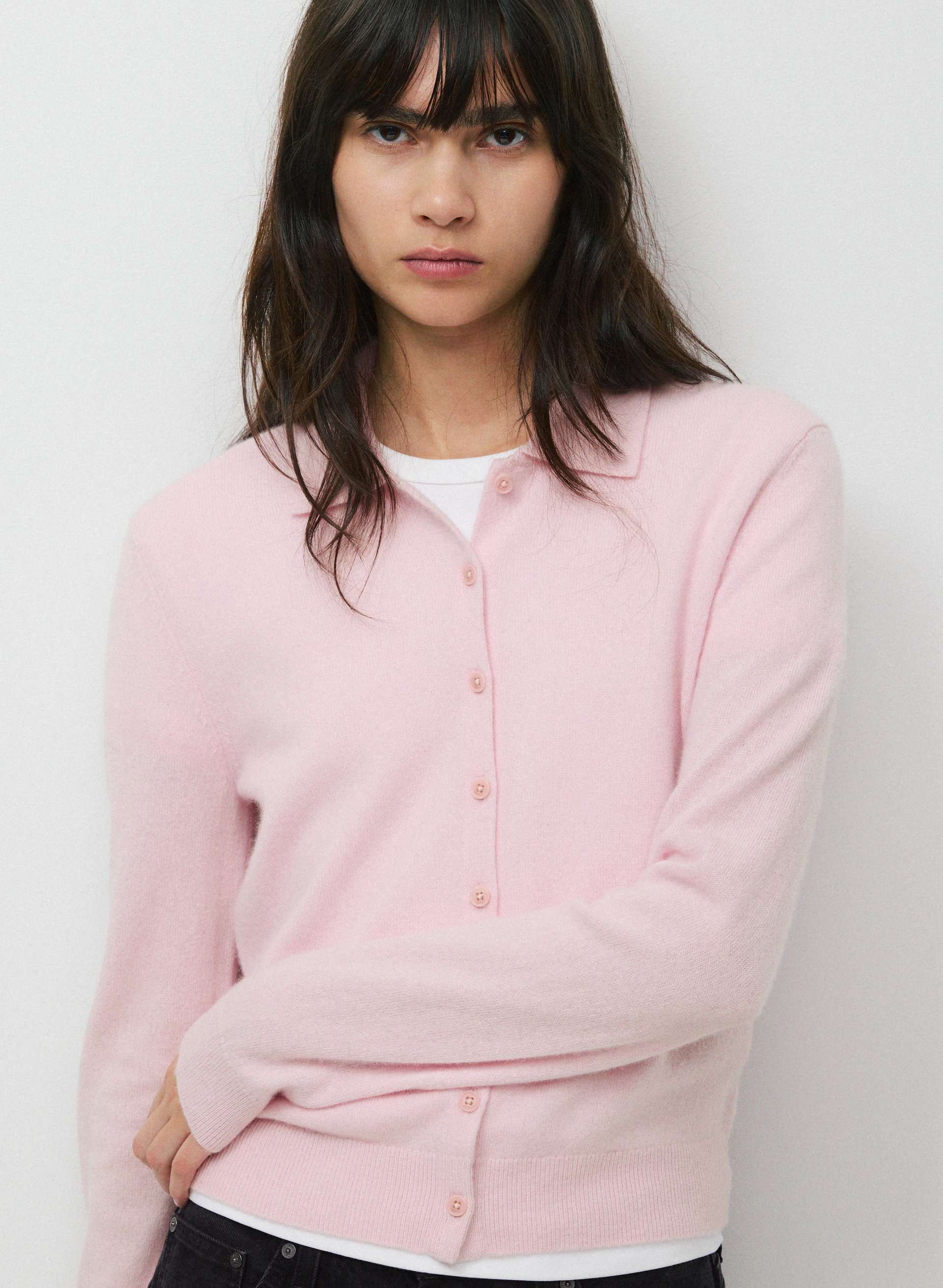 BARE CASHMERE FOUNDATION CARDIGAN | Aritzia