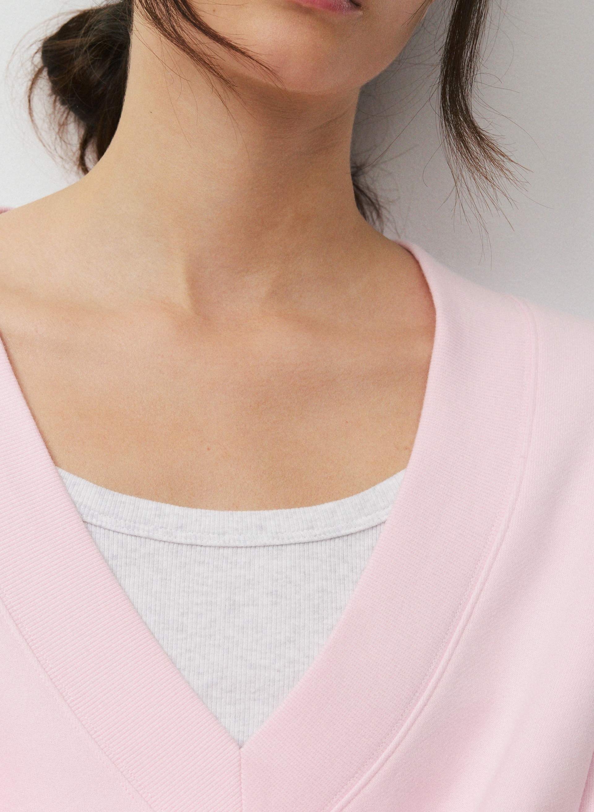 COZY SWEATFLEECE MEGA V-NECK SWEATSHIRT | Aritzia