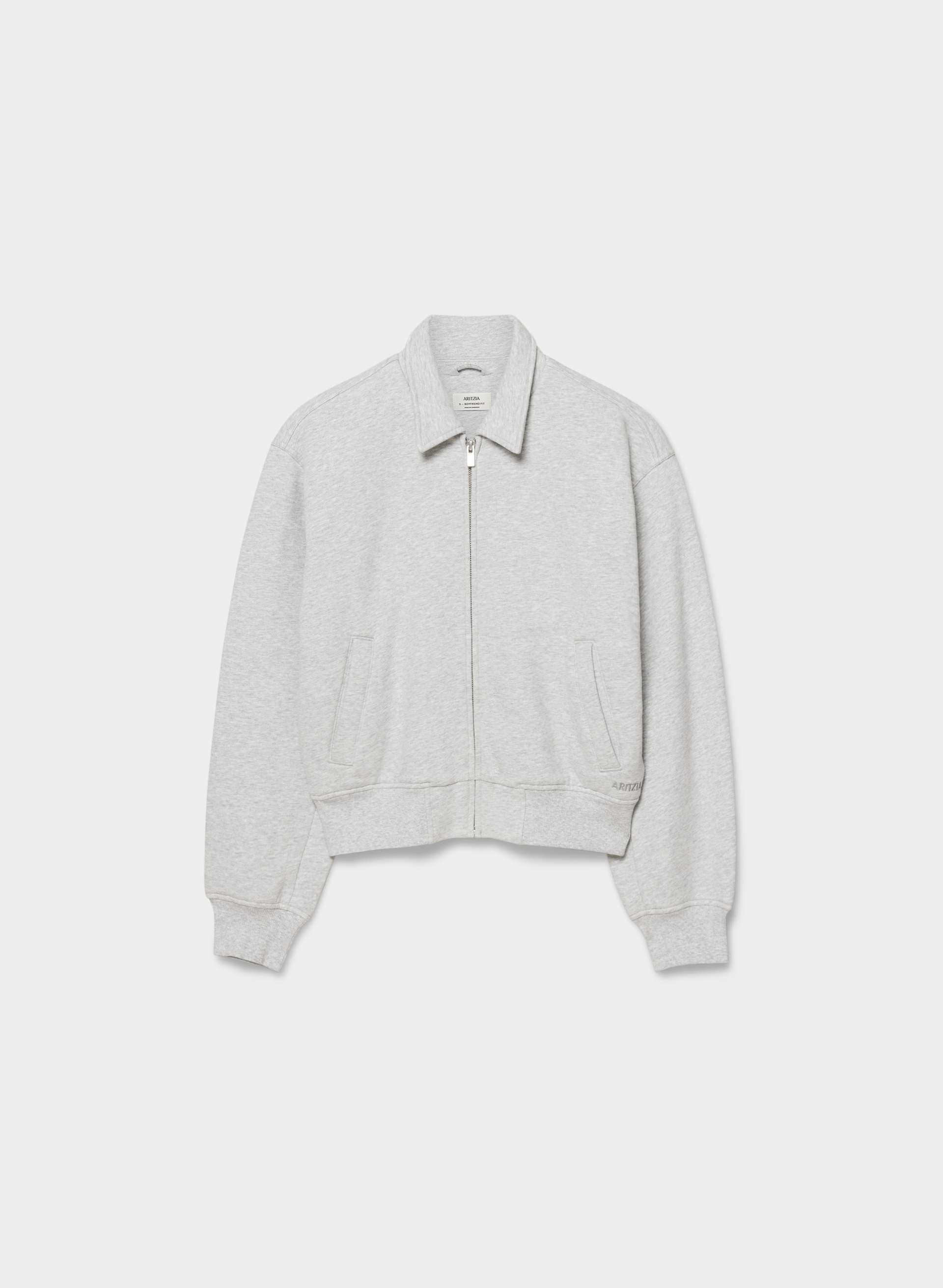 COZY SWEATFLEECE BOYFRIEND BLOUSON JACKET | Aritzia