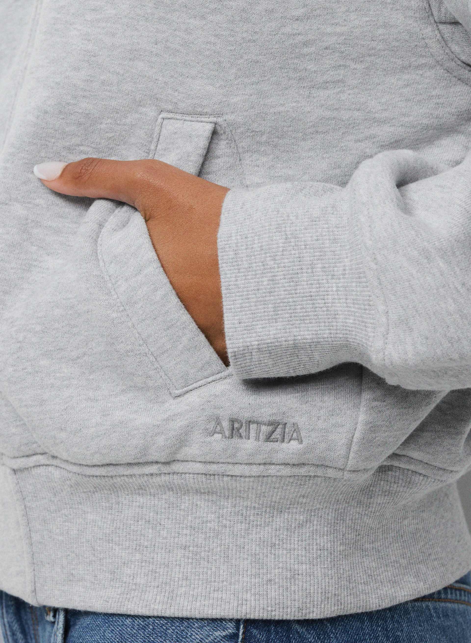 COZY SWEATFLEECE BOYFRIEND BLOUSON JACKET | Aritzia