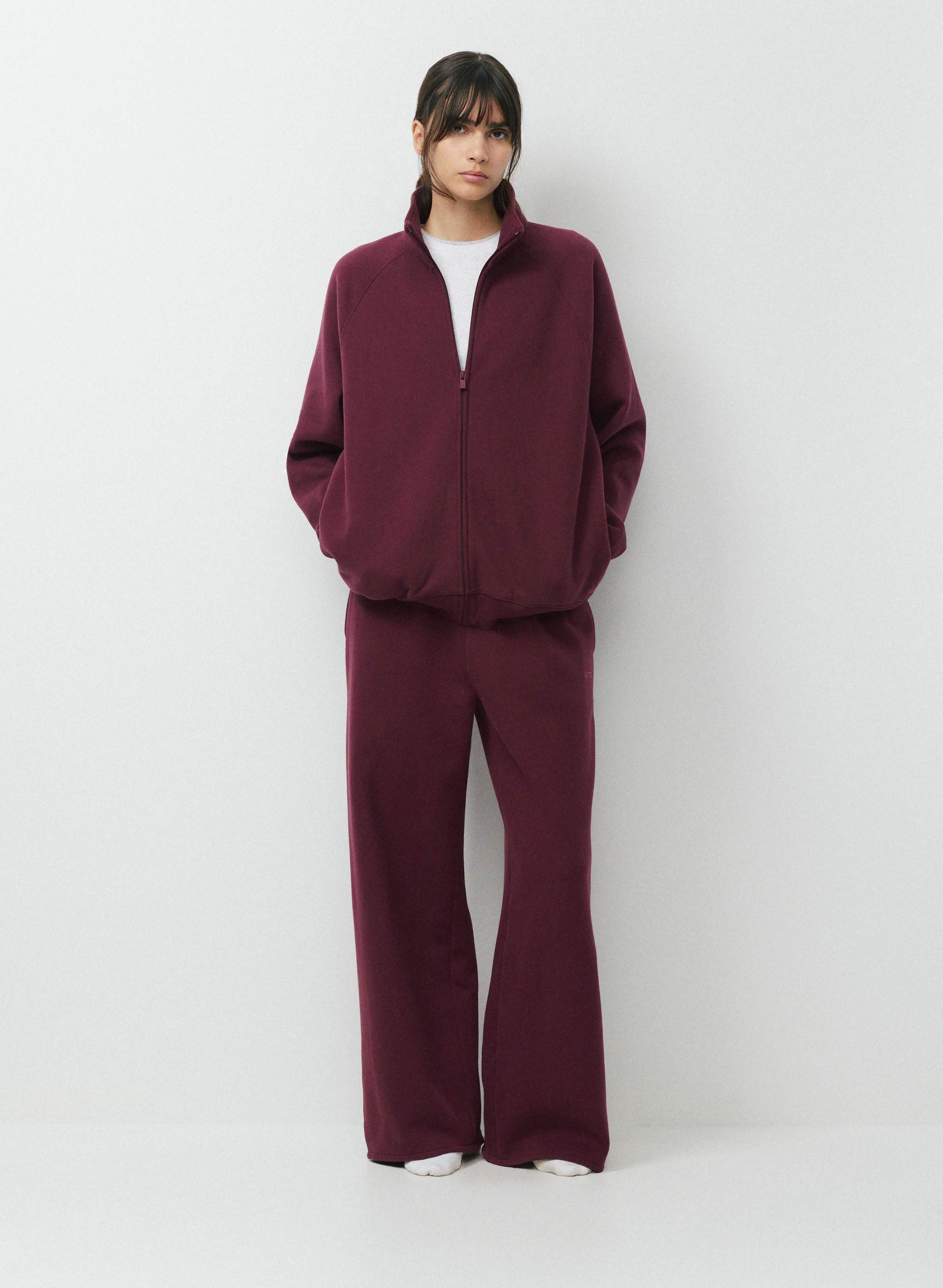 maharishiマハリシ Organic Sweat Flying Lady刺繍 フルジップスウェットジャケット【S】【MJKA70032】 Cozy Sweatfleece Mega Raglan™ Zip-Up | Aritzia US