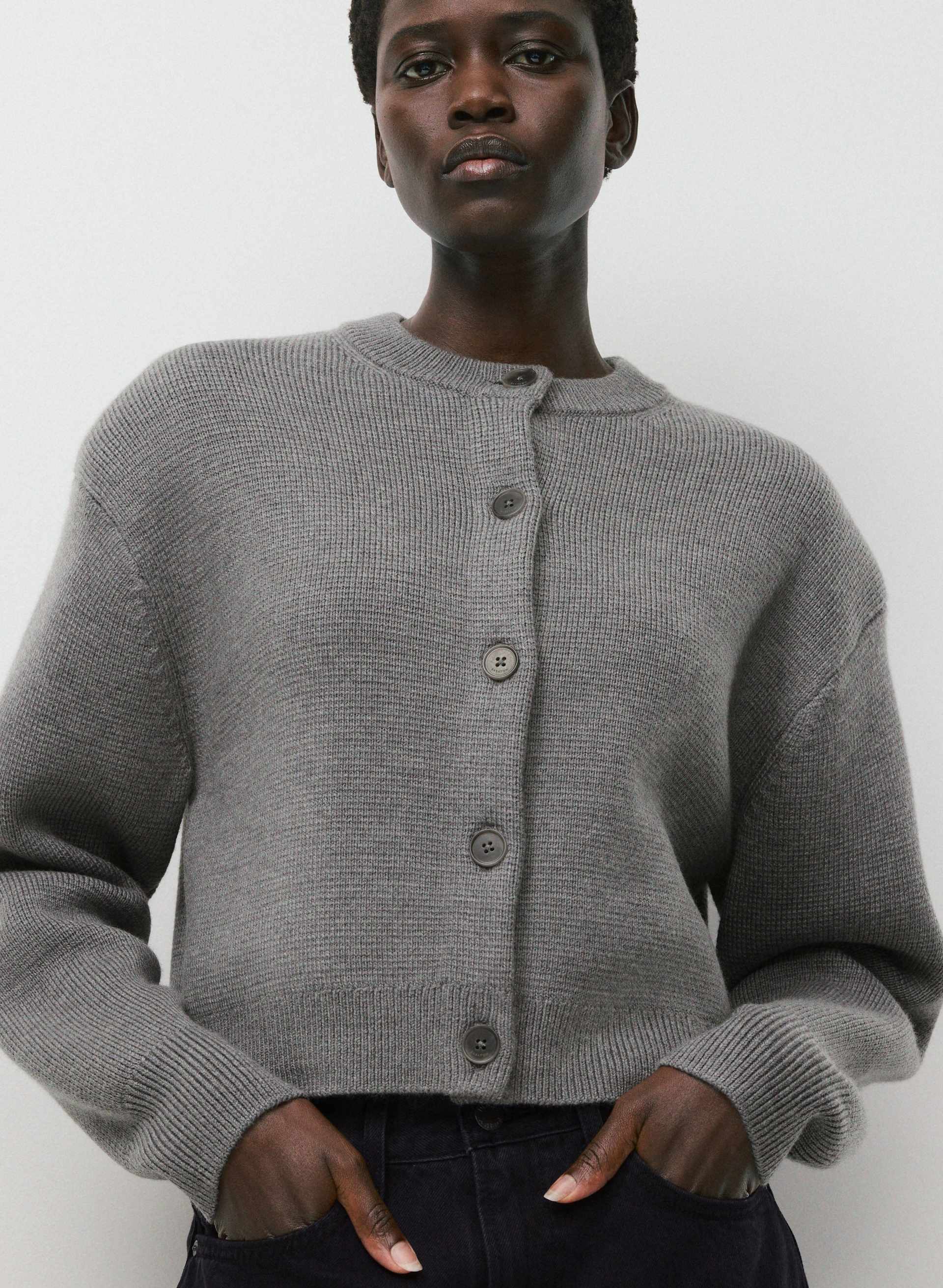 BAY MERINO WOOL CARDIGAN | Aritzia