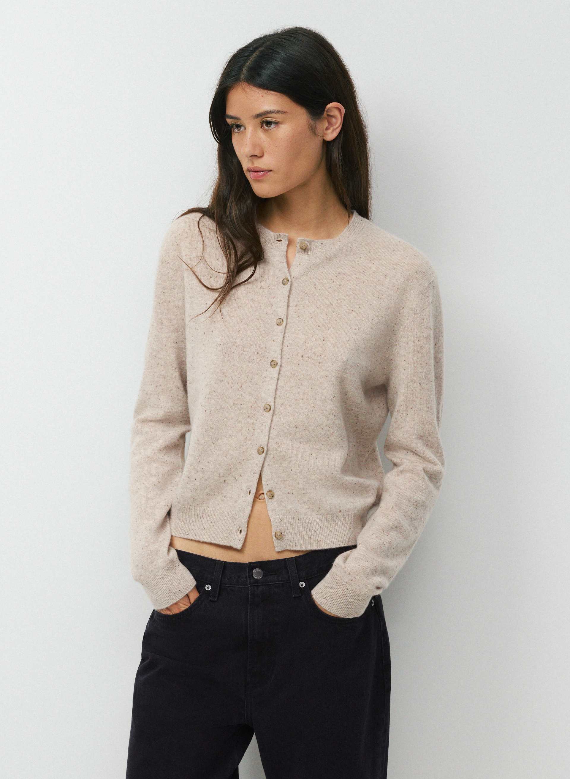BARE CASHMERE NOTEWORTHY CARDIGAN | Aritzia