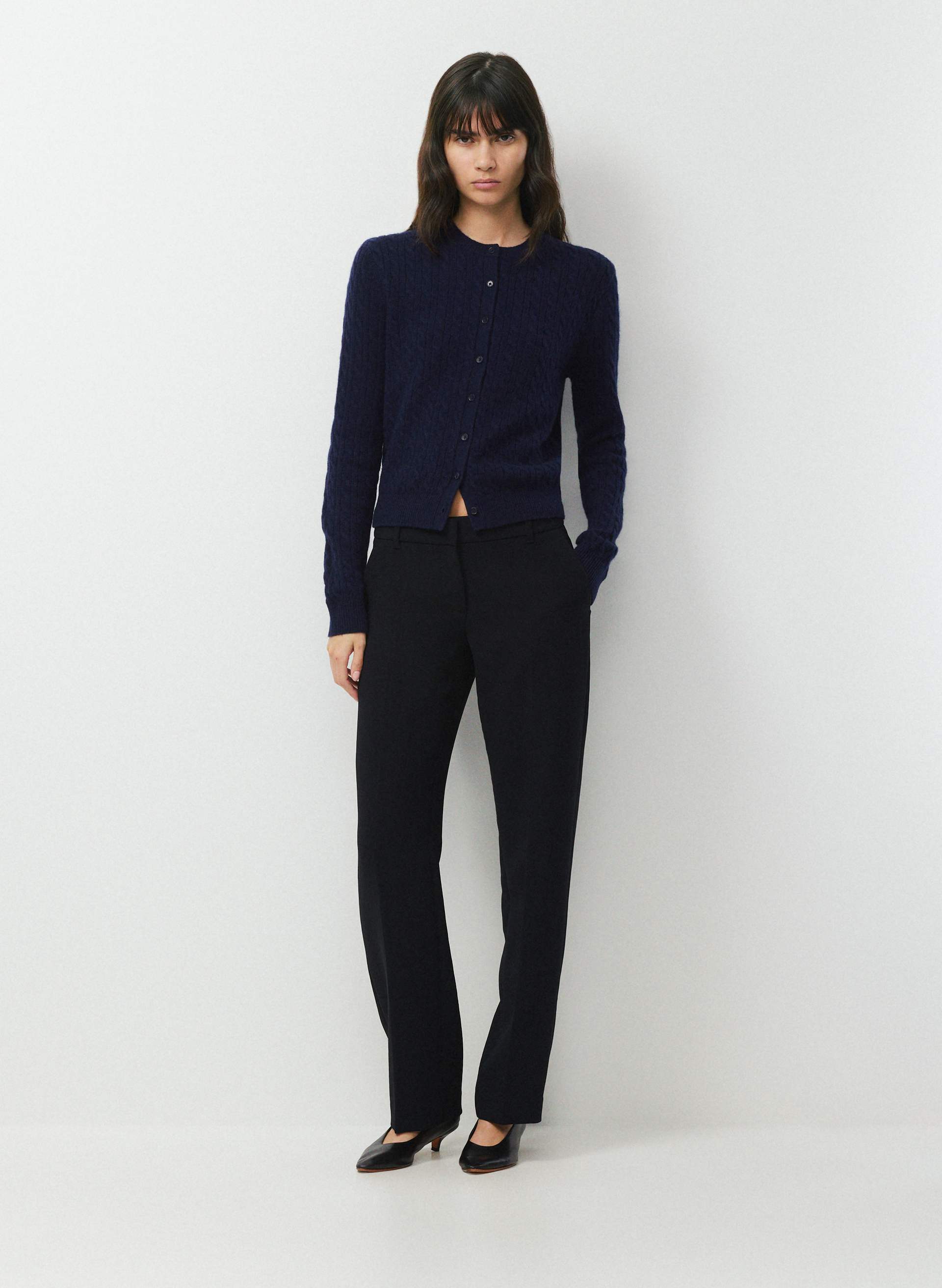 WOOL CASHMERE NOTEWORTHY CARDIGAN | Aritzia