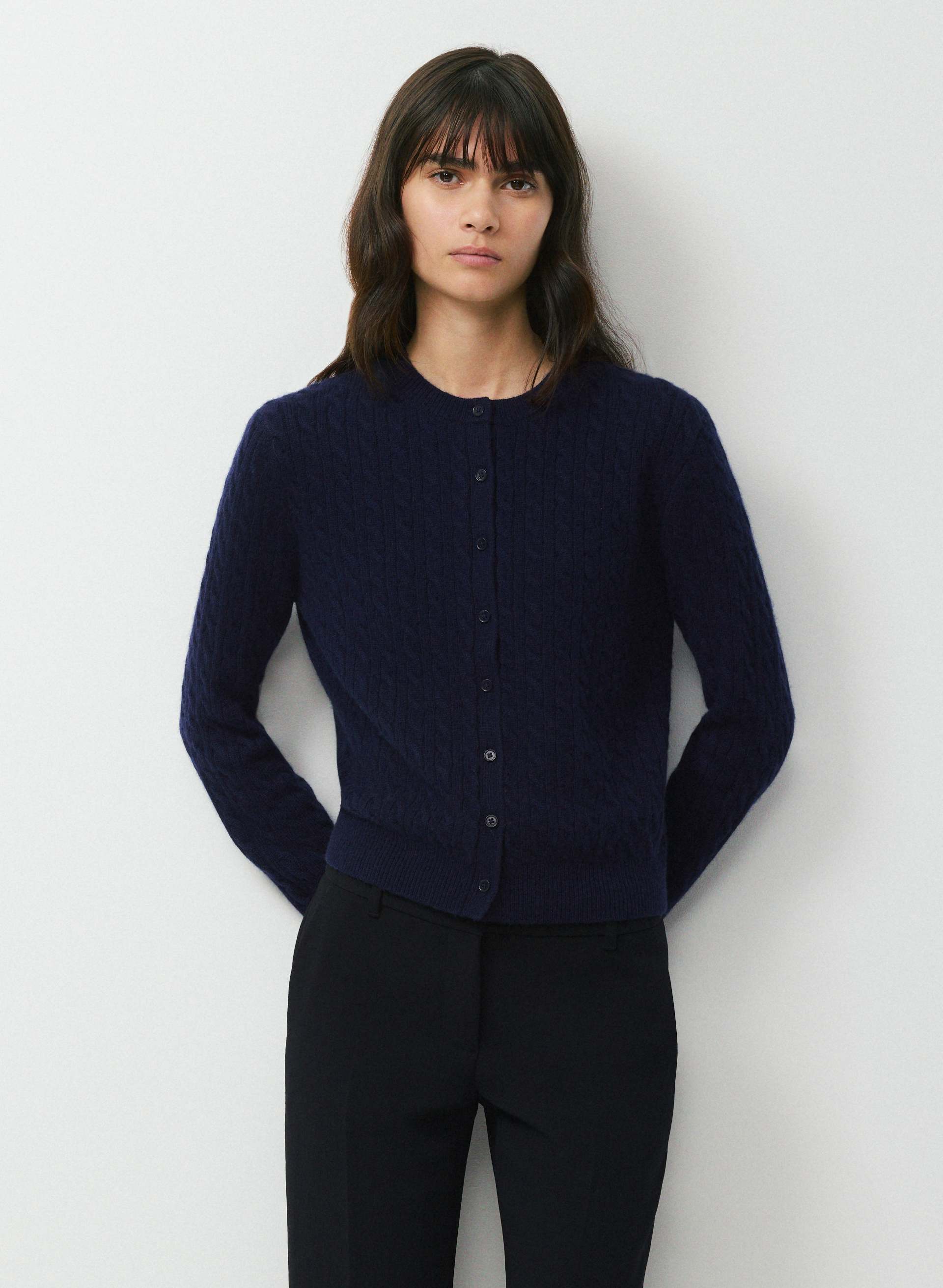 WOOL CASHMERE NOTEWORTHY CARDIGAN | Aritzia