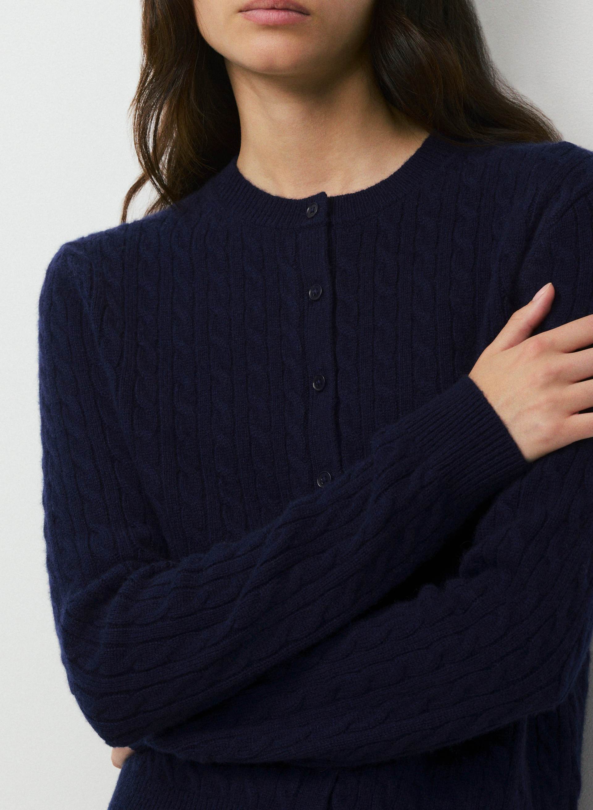WOOL CASHMERE NOTEWORTHY CARDIGAN | Aritzia