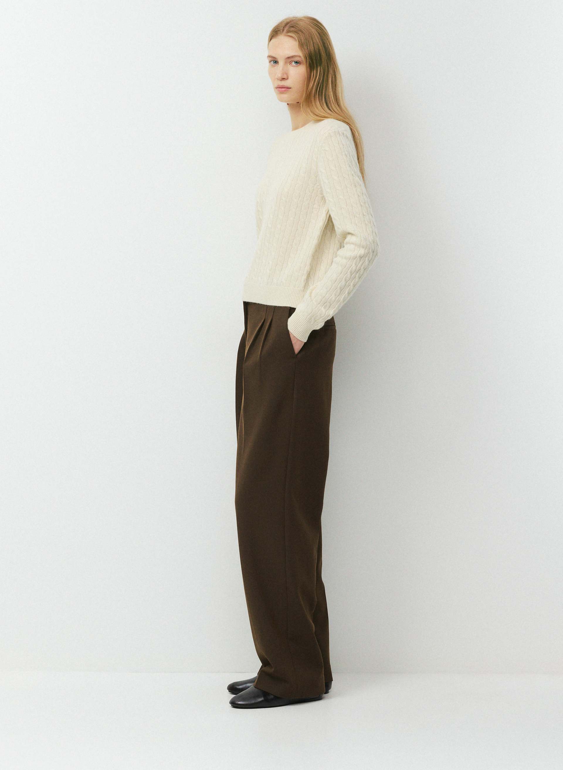 WOOL CASHMERE BLOOR SWEATER | Aritzia