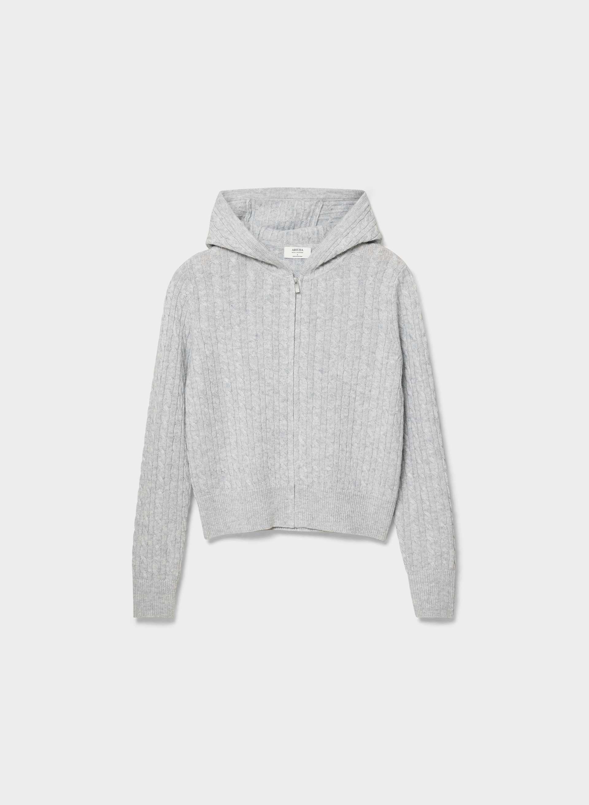 WOOL CASHMERE IDYLLIC ZIP HOODIE | Aritzia
